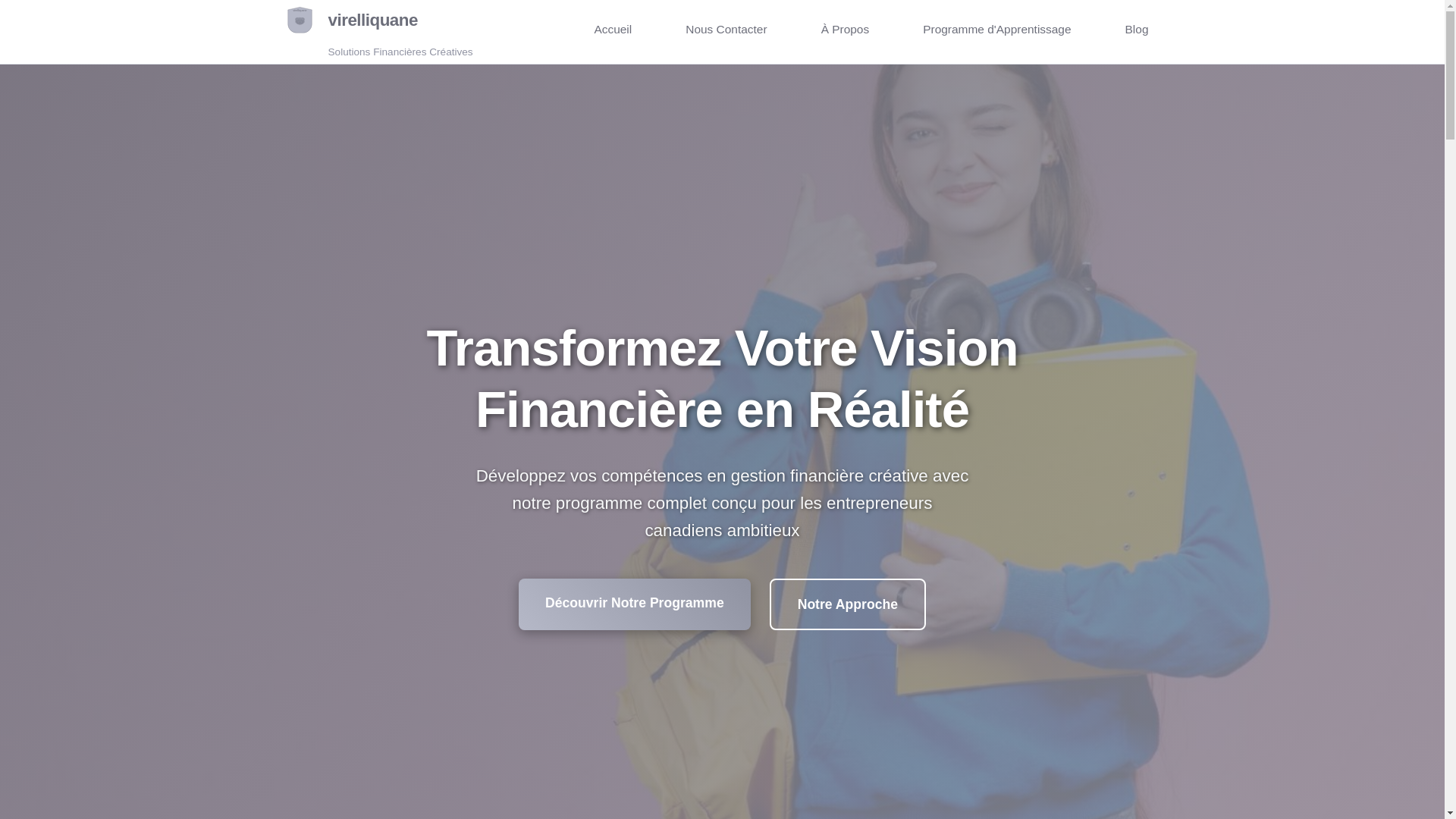 website screenshot of https://virelliquane.com/