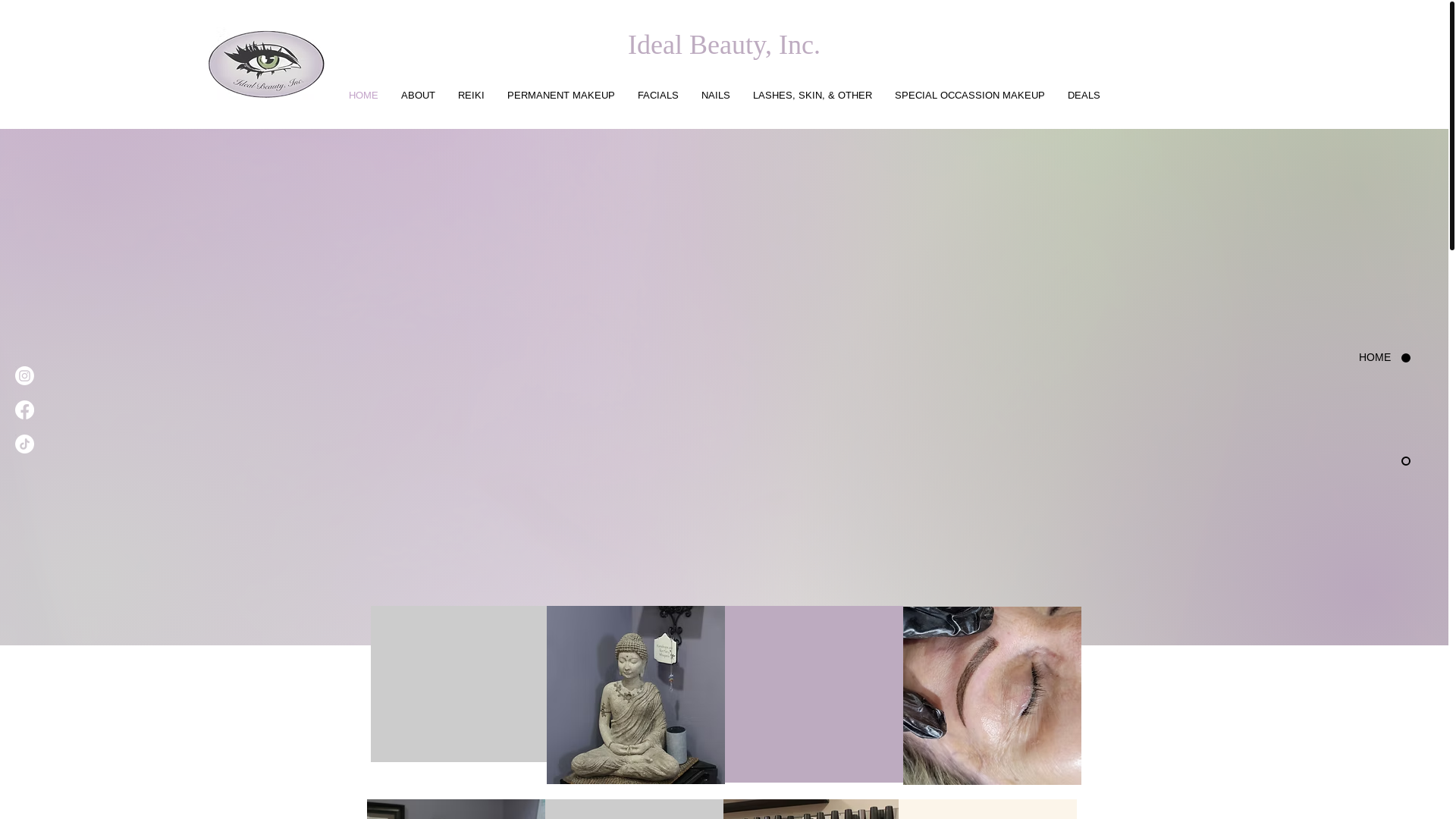 website screenshot of https://idealbeautykimr.com/