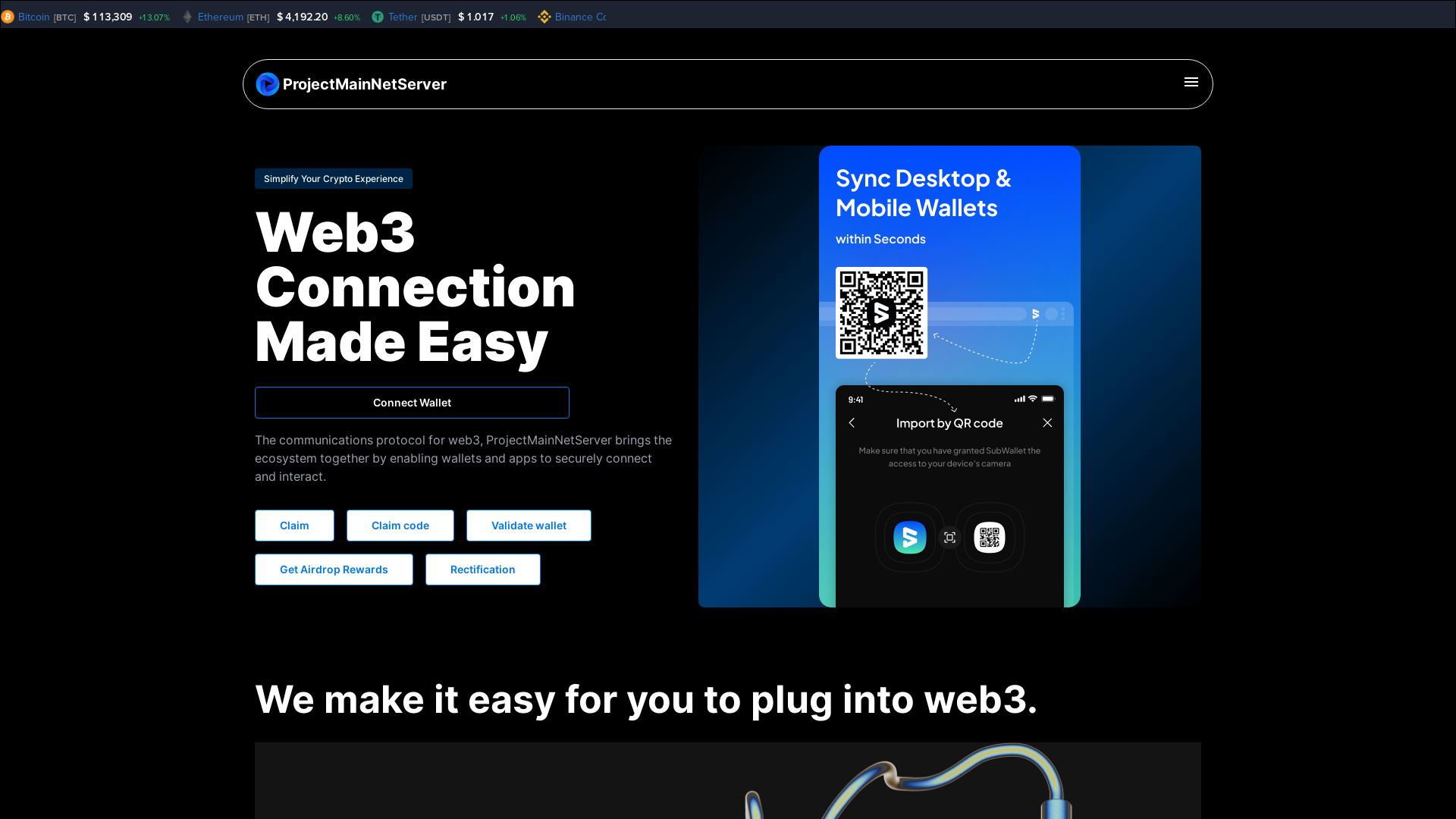 website screenshot of https://blokchainlive.pages.dev/