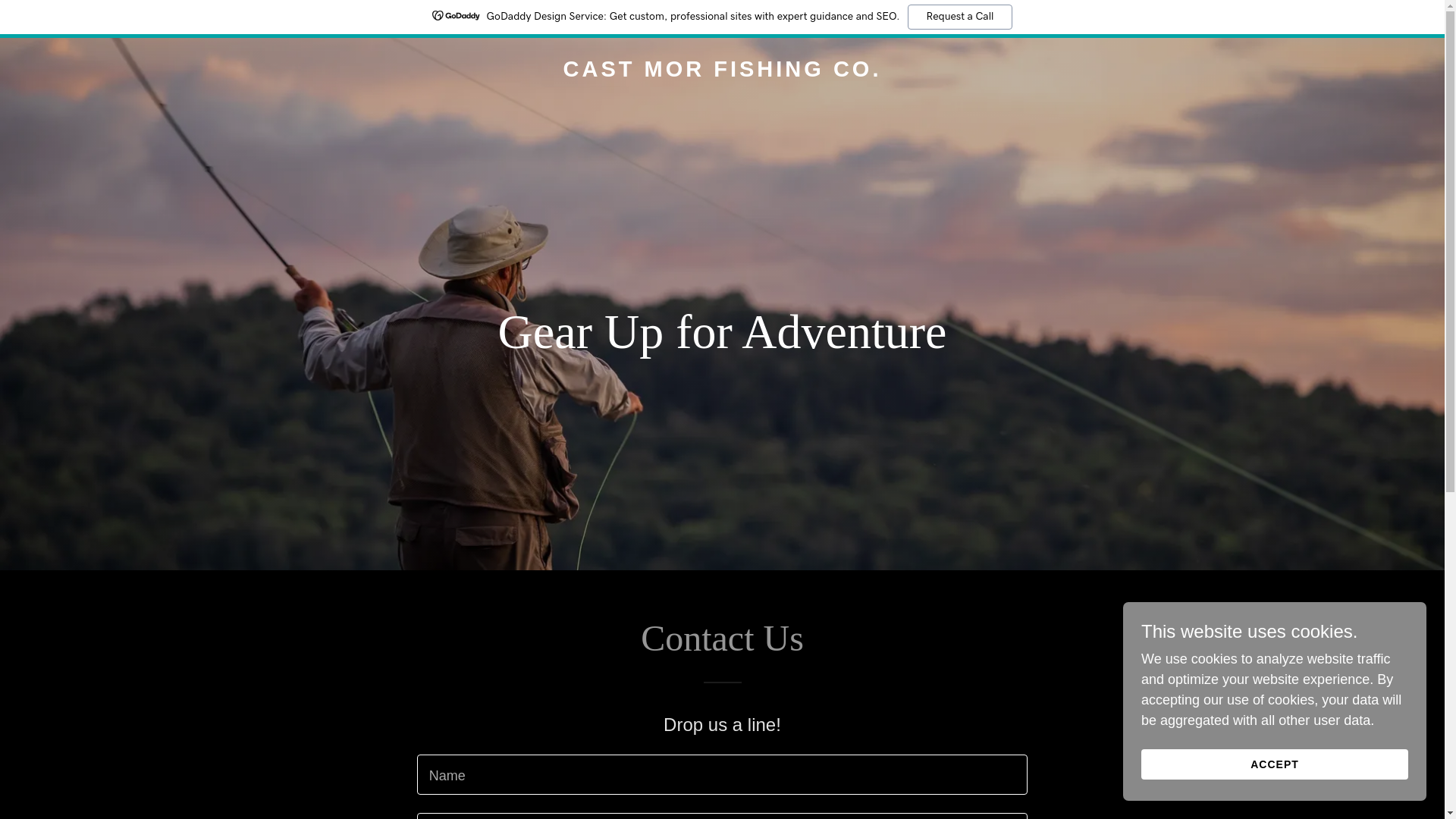 website screenshot of https://castmorfishingco.com/