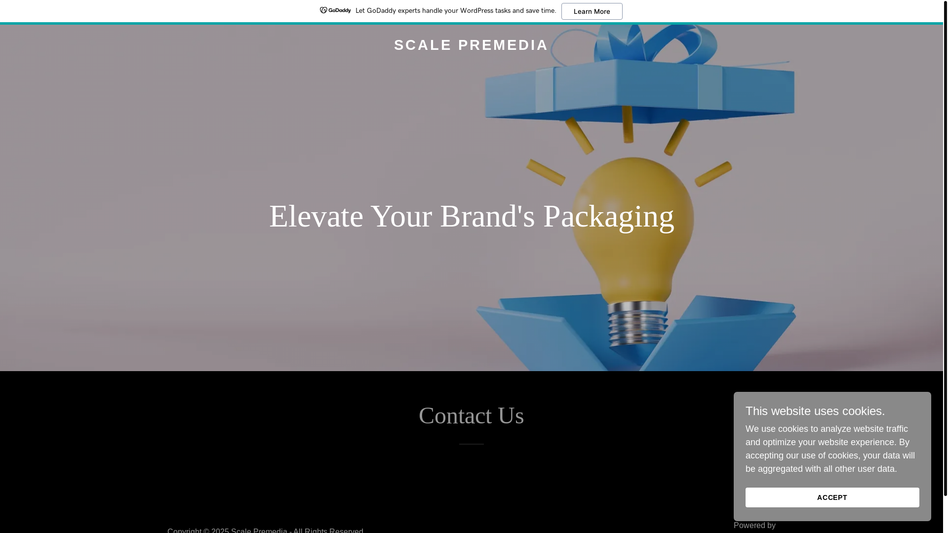 website screenshot of https://scalepremedia.com/