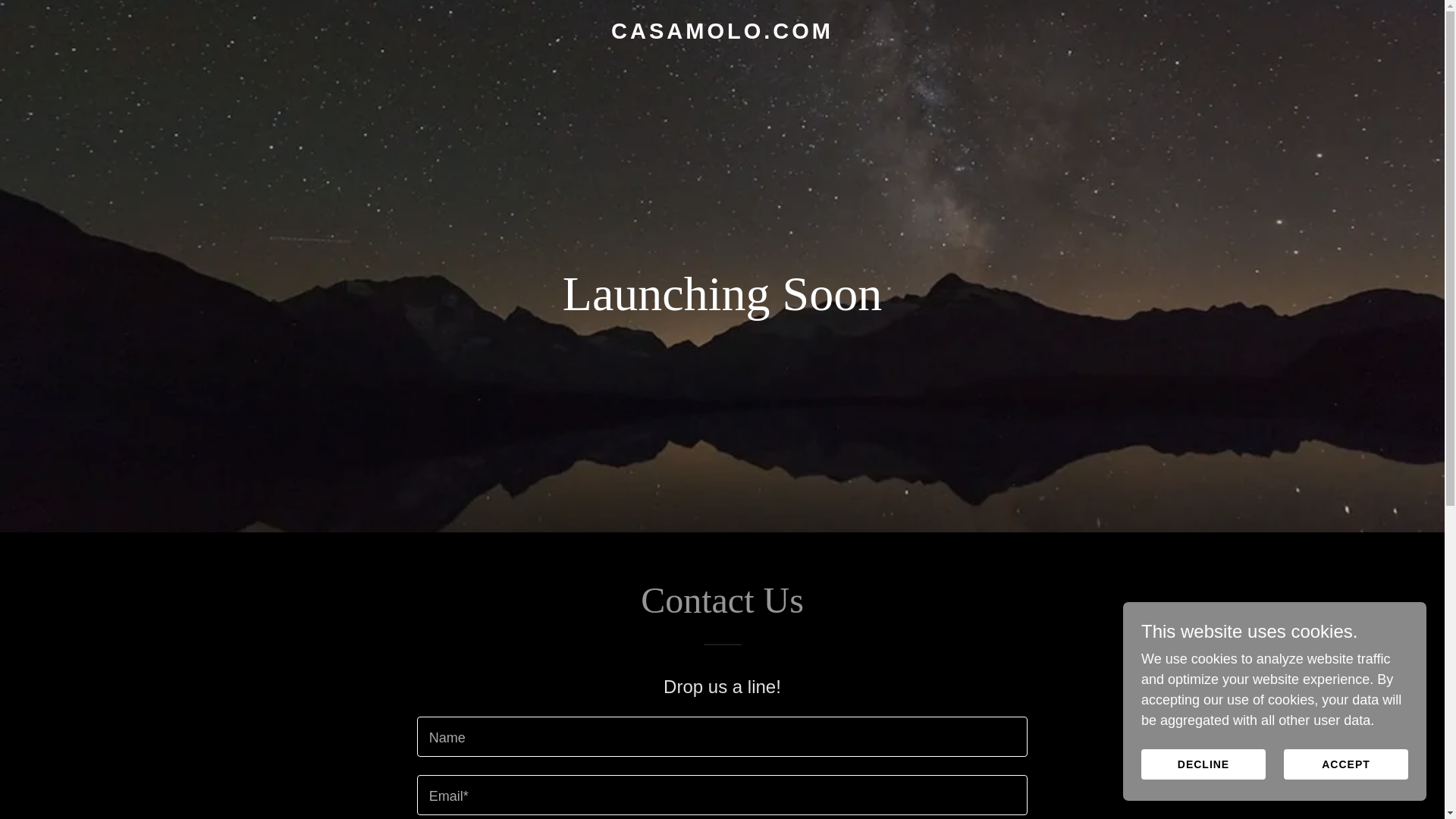 website screenshot of https://casamolo.com/