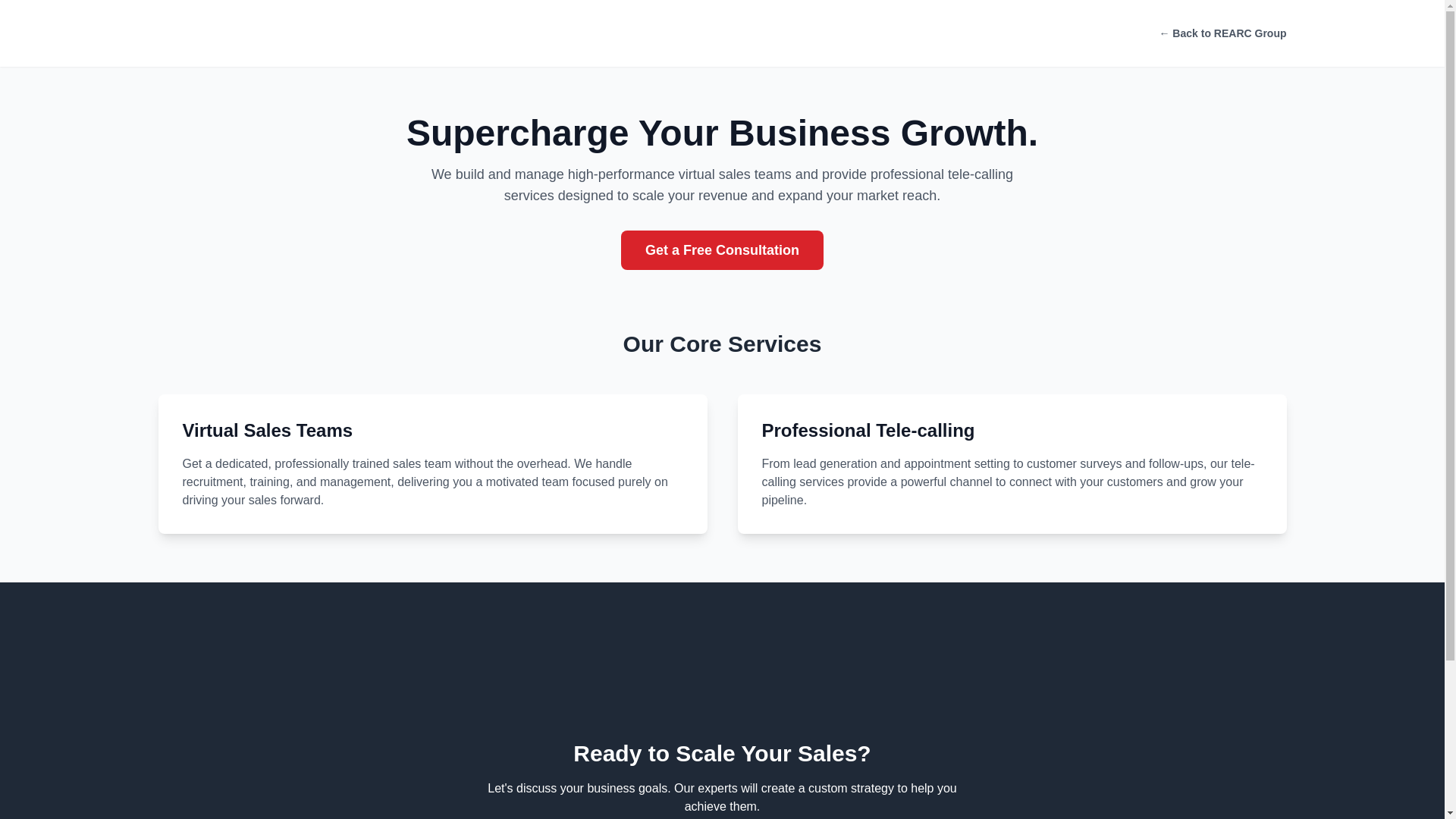 website screenshot of https://rearcsalesmastery.pages.dev/