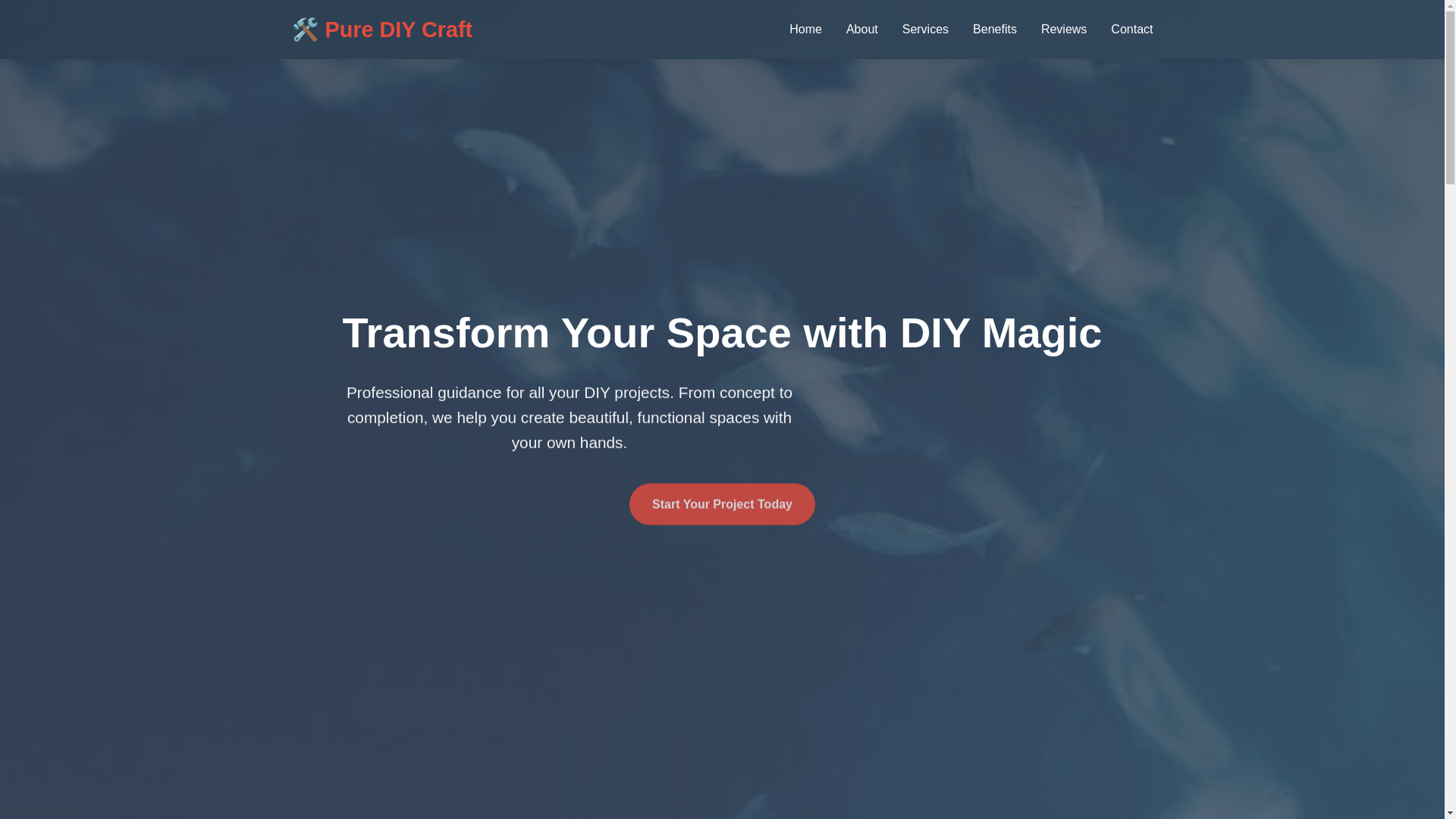 website screenshot of https://purediycraft.click/