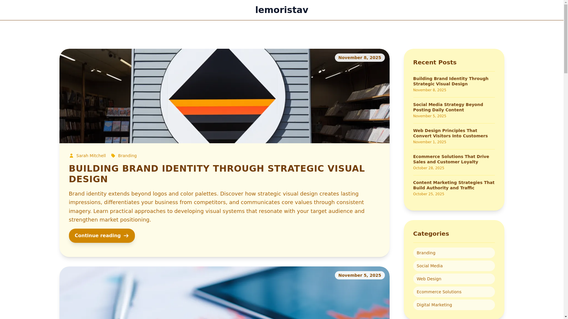 website screenshot of https://lemoristav.com/