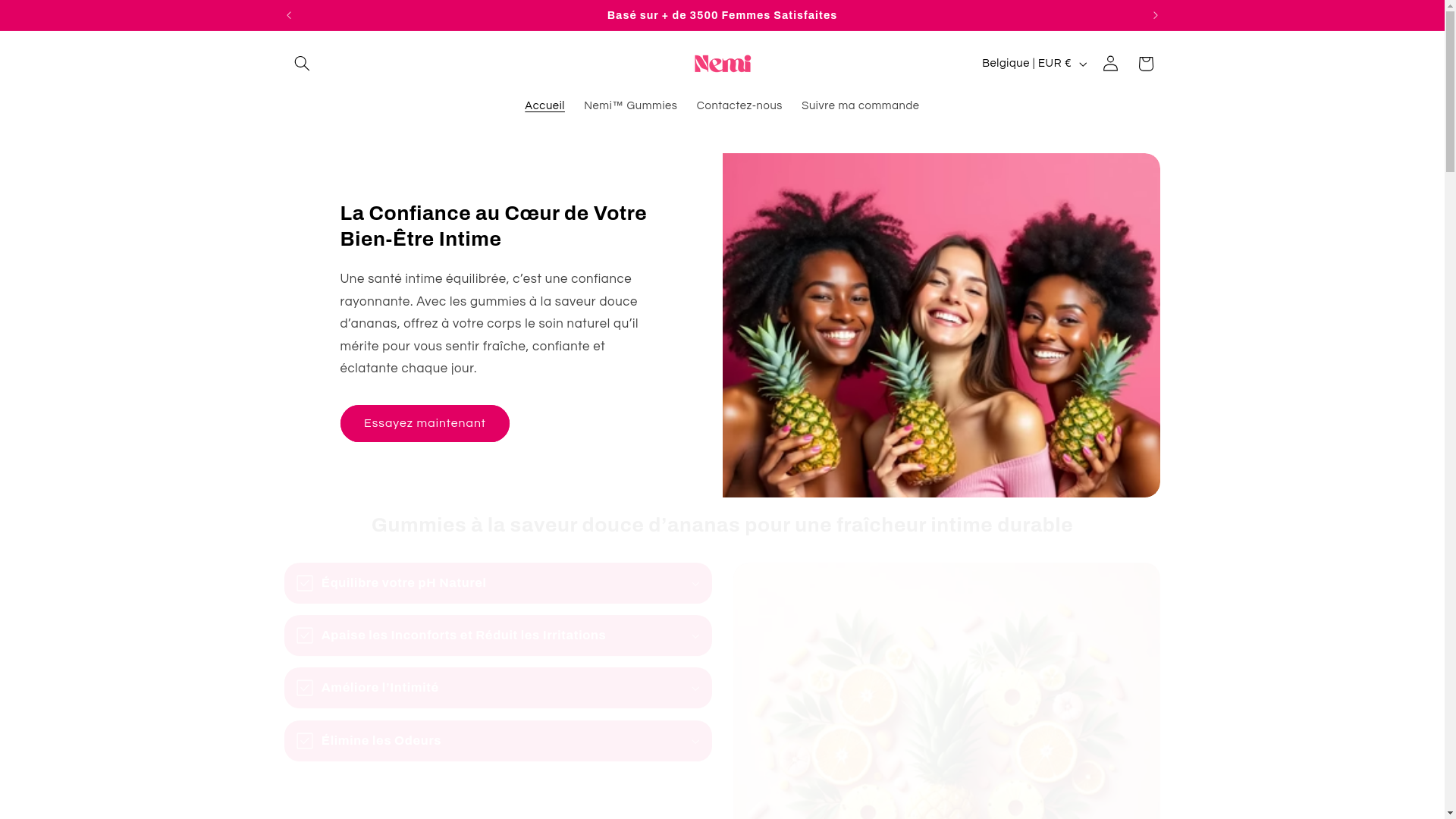 website screenshot of https://nemicare.fr/