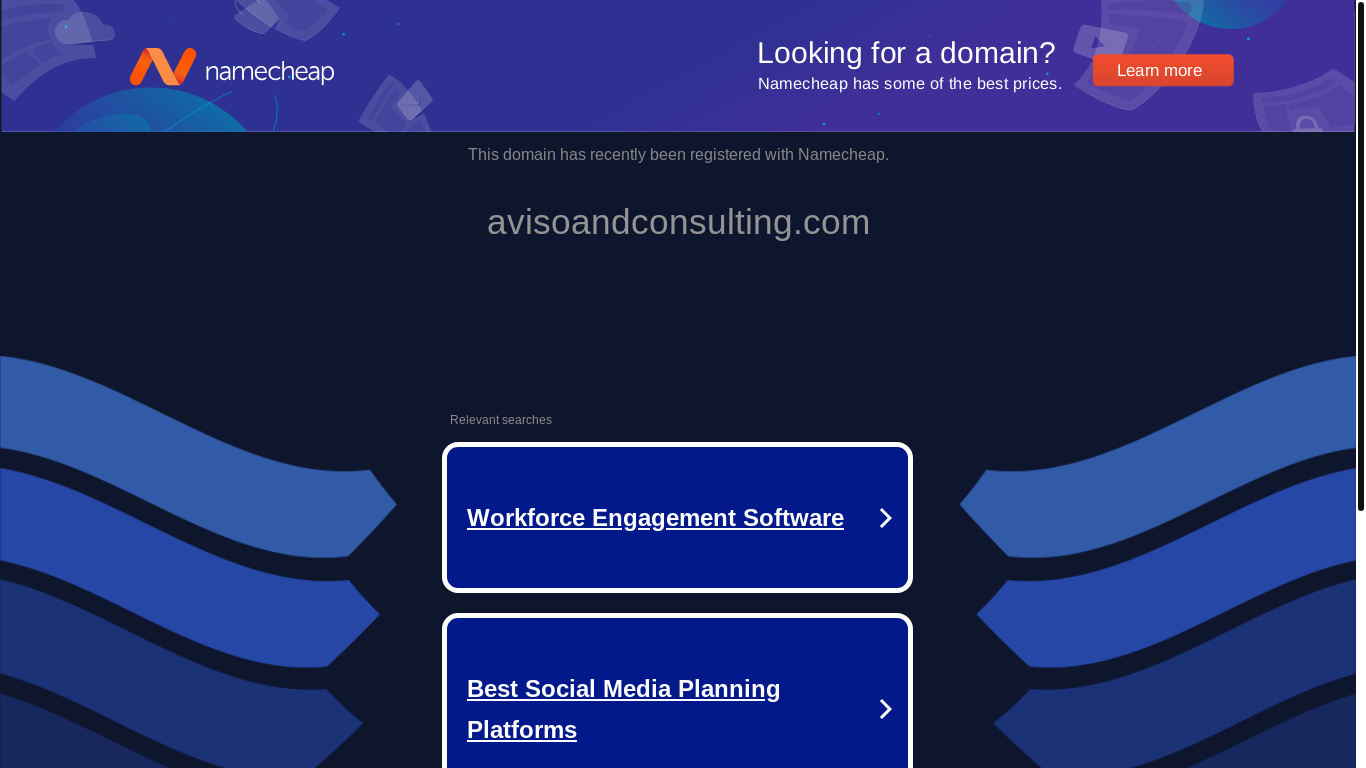 website screenshot of https://avisoandconsulting.com/
