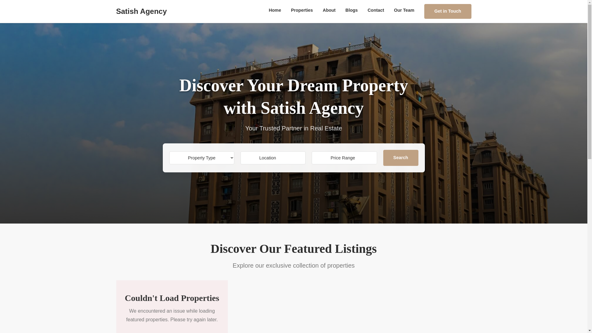 website screenshot of https://qapps-satishagency-7t14f.pages.dev/
