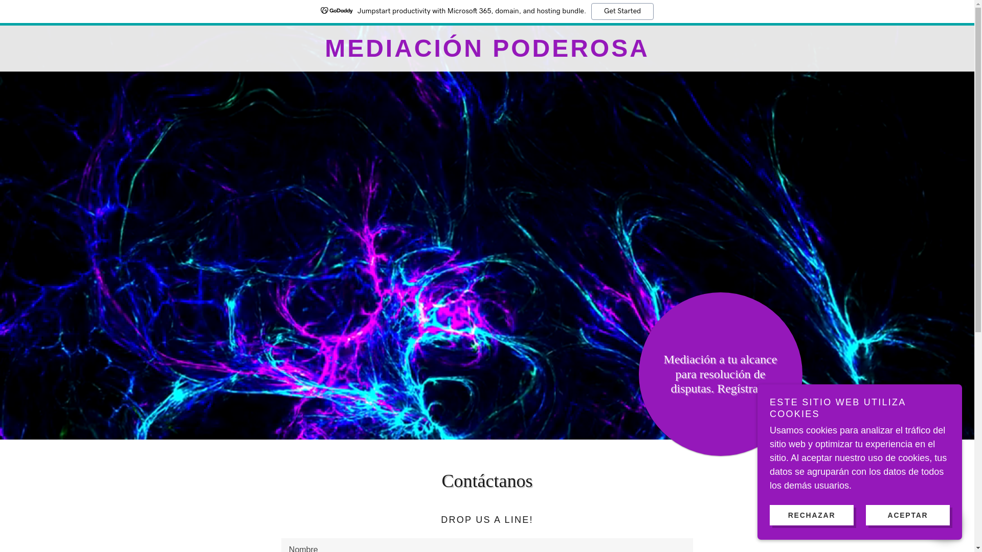 website screenshot of https://mediacion.ai/