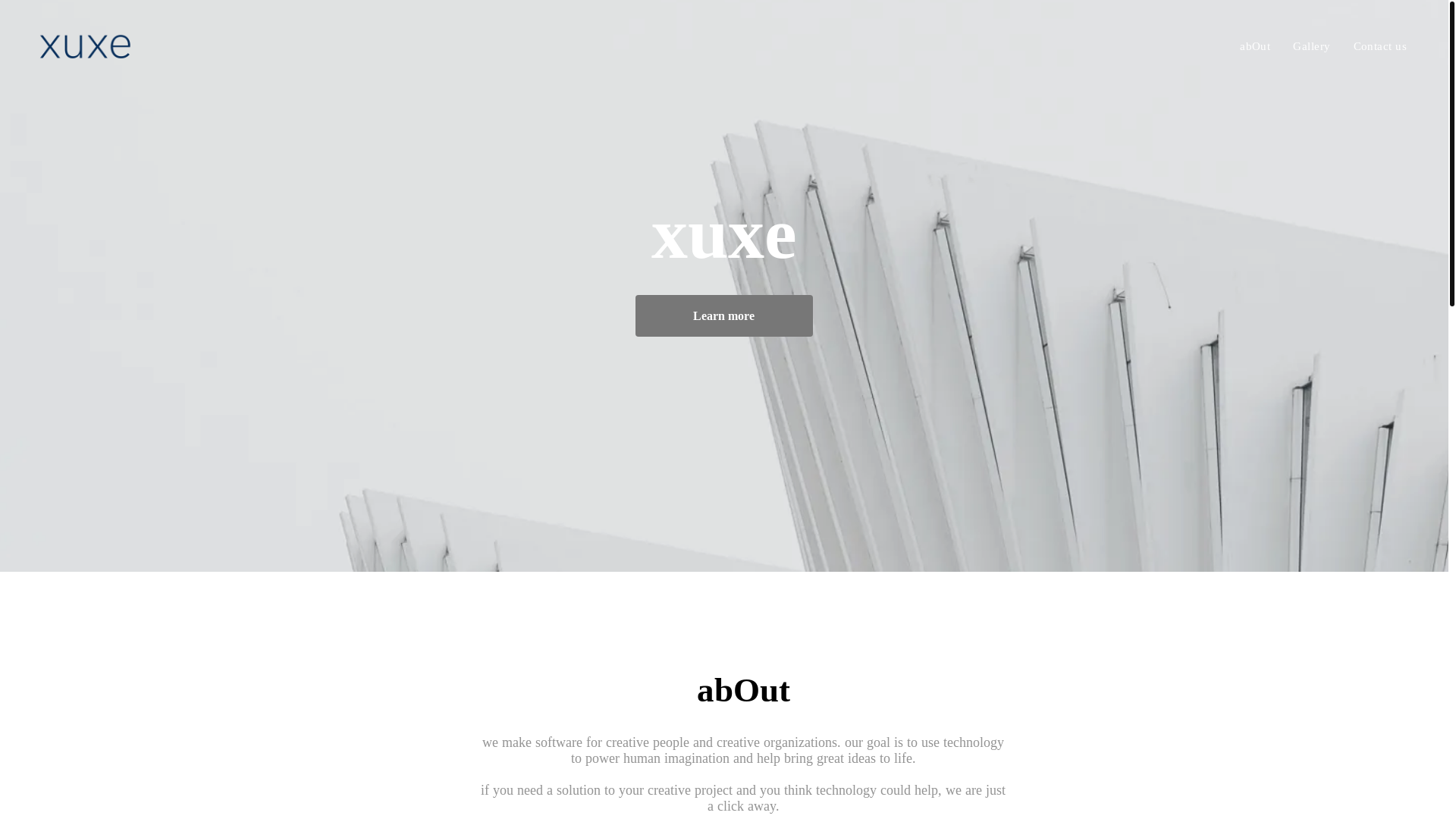 website screenshot of https://xuxecreative.com/