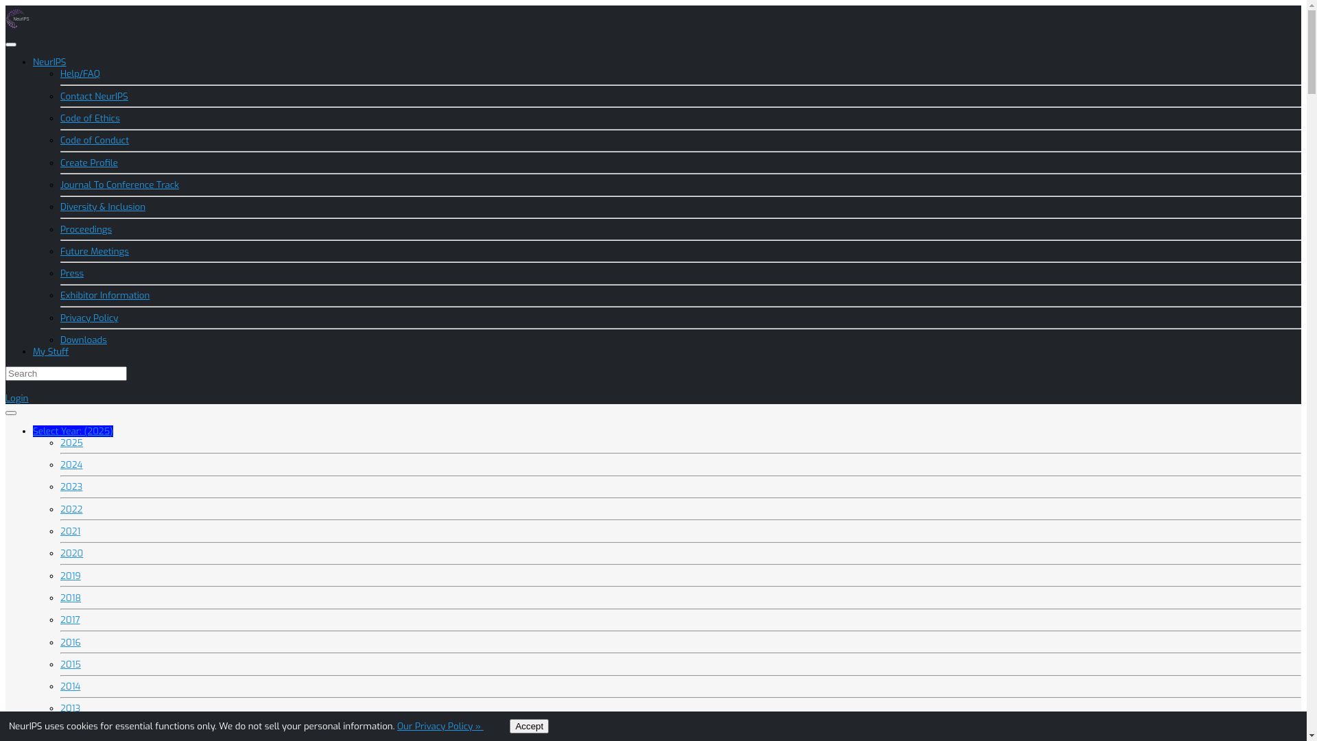 website screenshot of https://nips.cc
