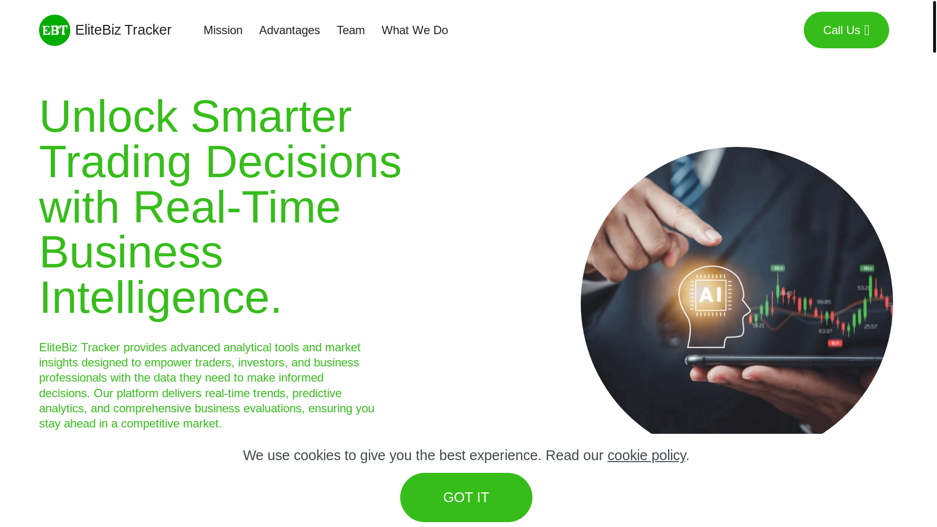 website screenshot of https://tradingiview.me/