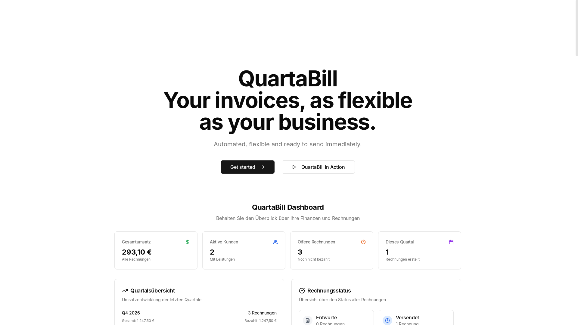 website screenshot of https://quartabill-web-app-product-website.pages.dev/
