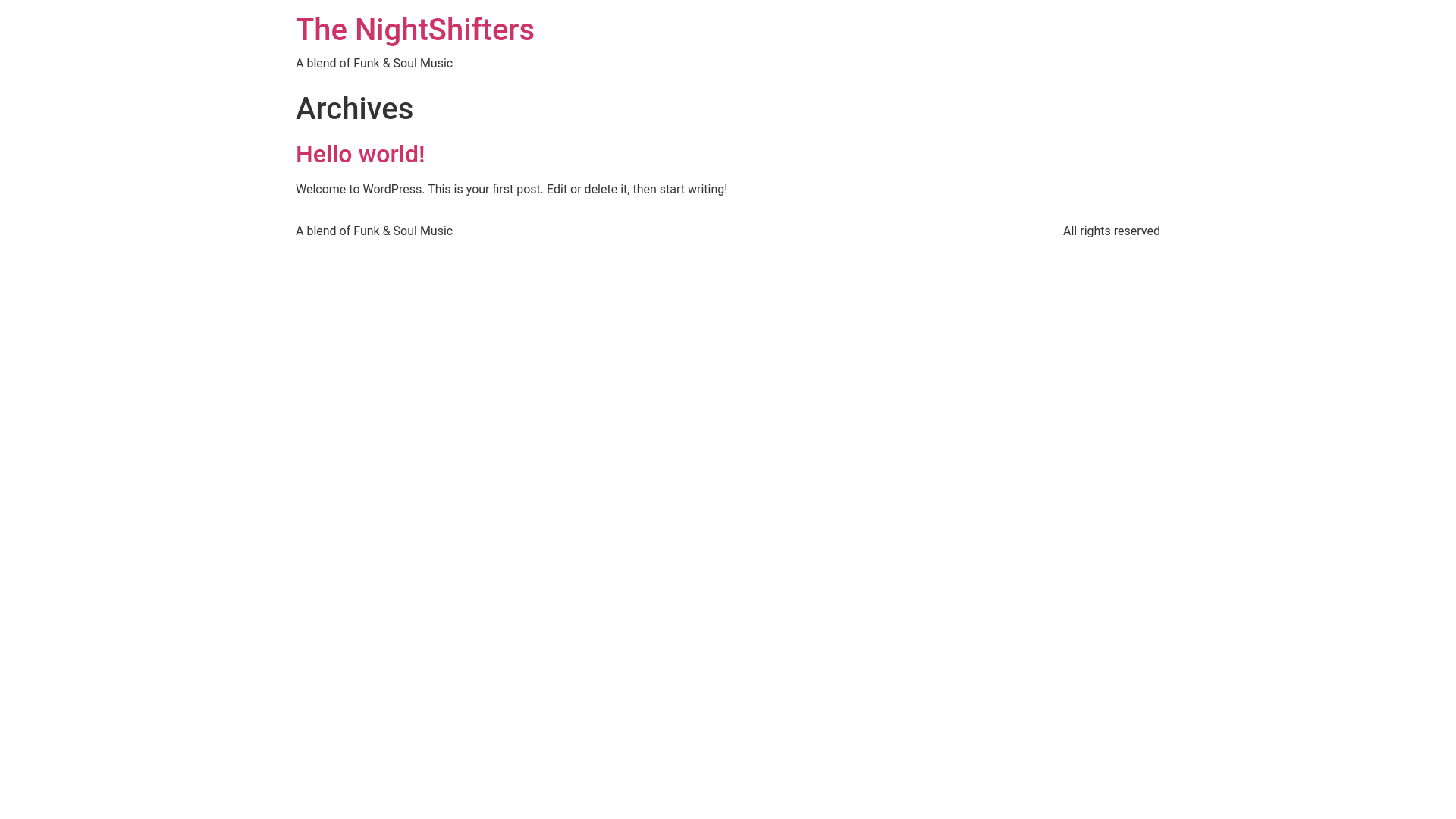 website screenshot of https://nightshifters.au/