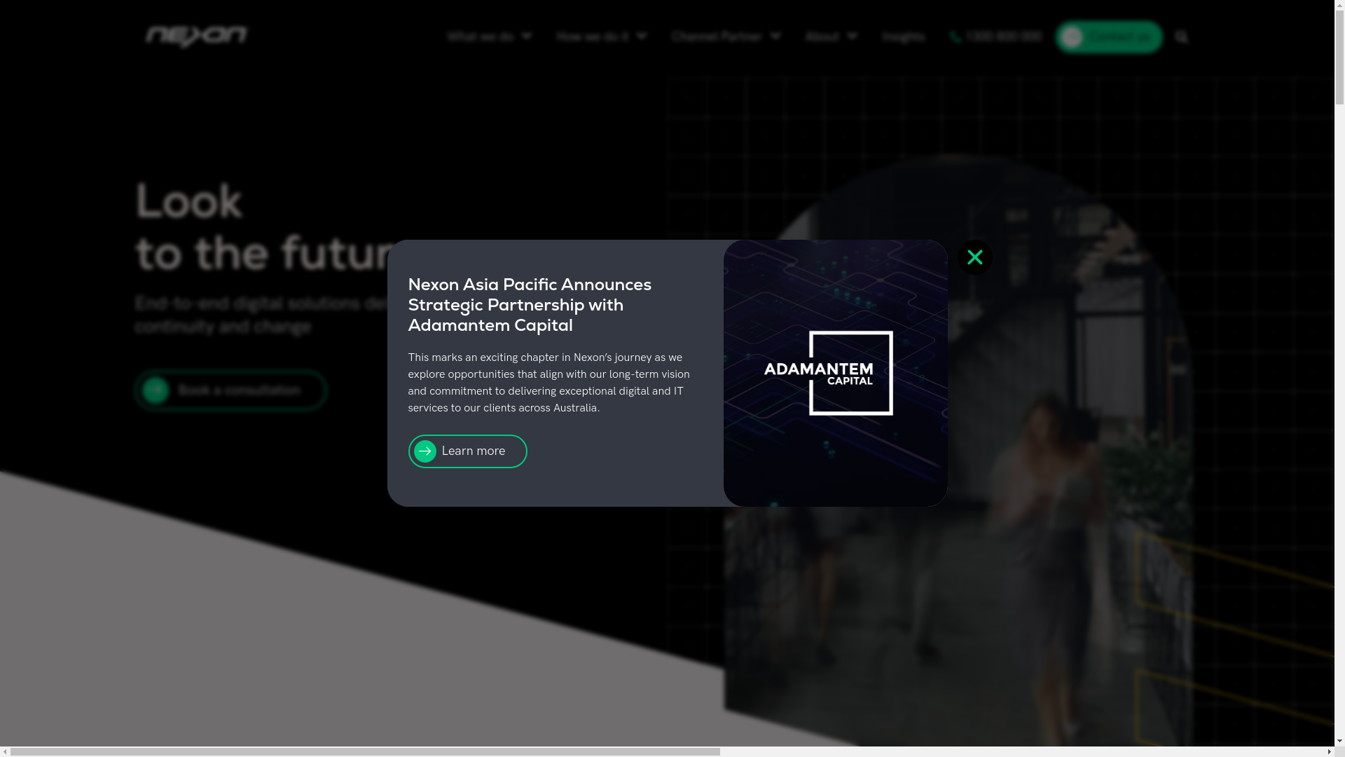 website screenshot of https://nexon.com.au/