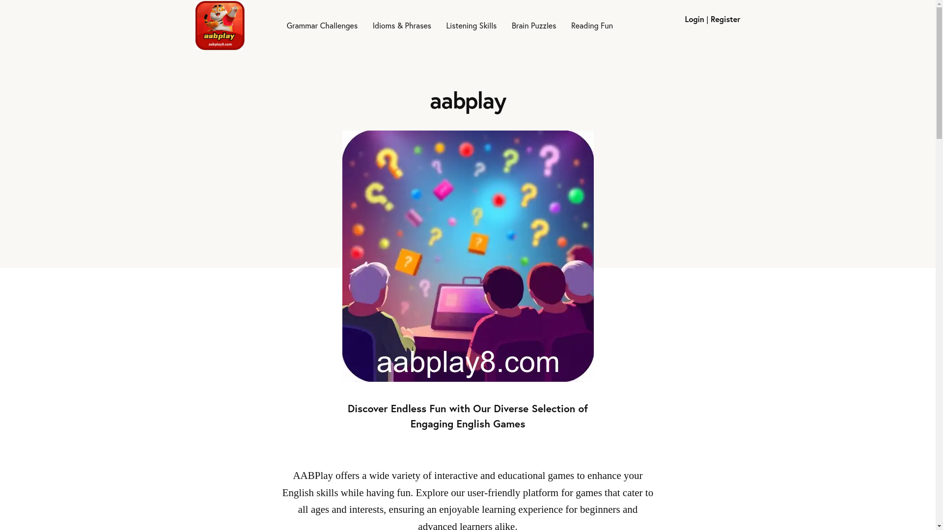 website screenshot of https://aabplay8.com/