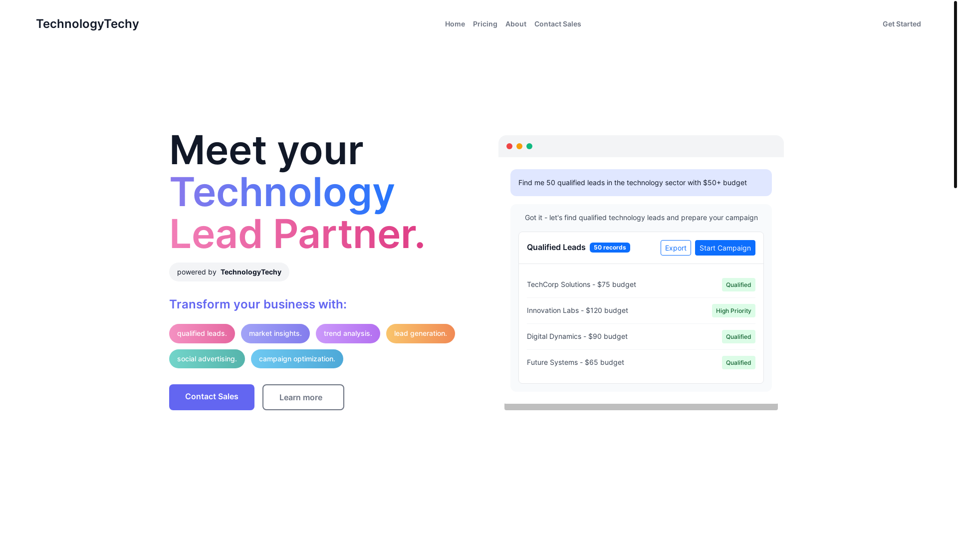 website screenshot of https://technologytechy.pages.dev/
