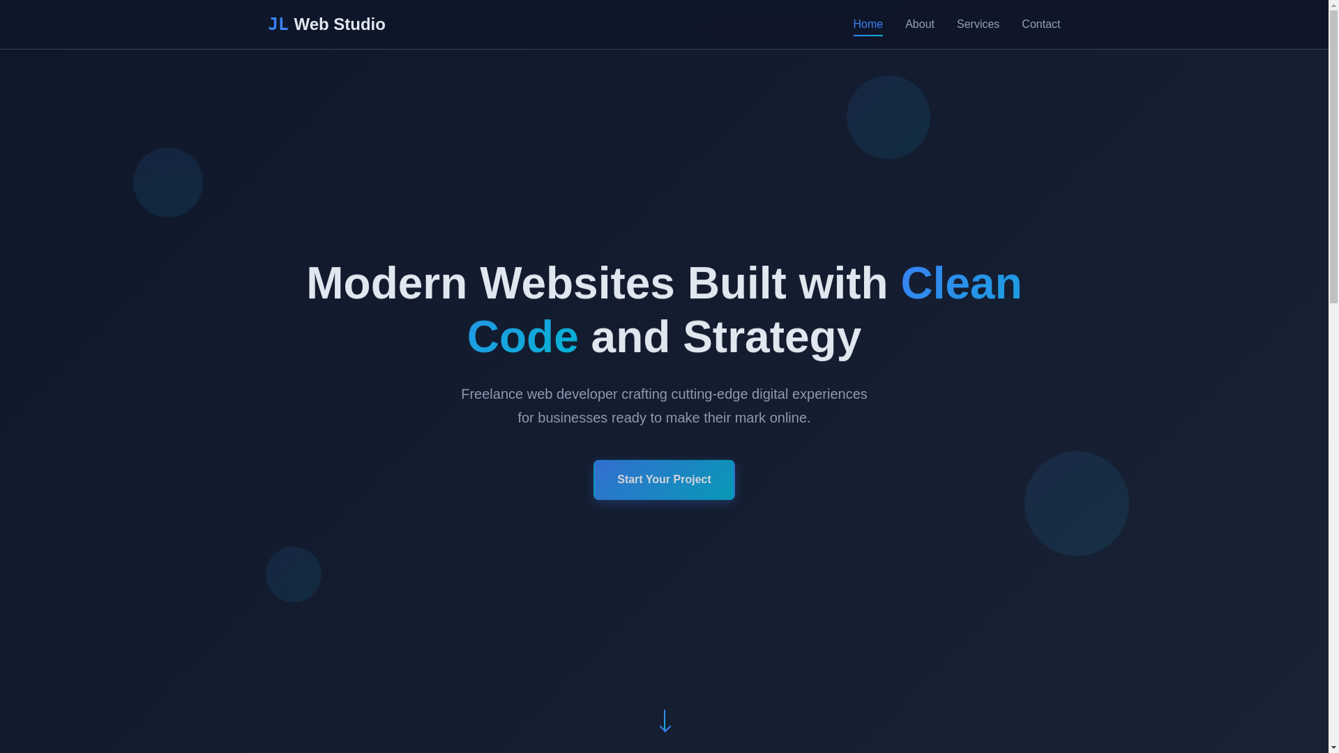 website screenshot of https://jlwebstudio.org/