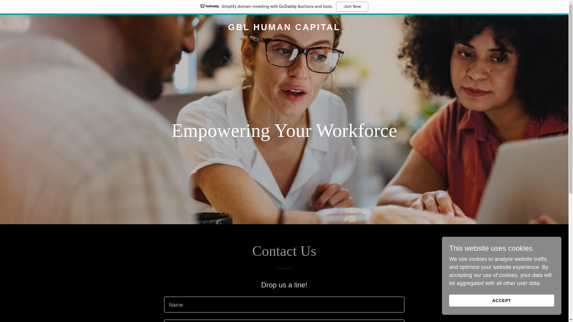 website screenshot of https://gblhumancapital.ca/