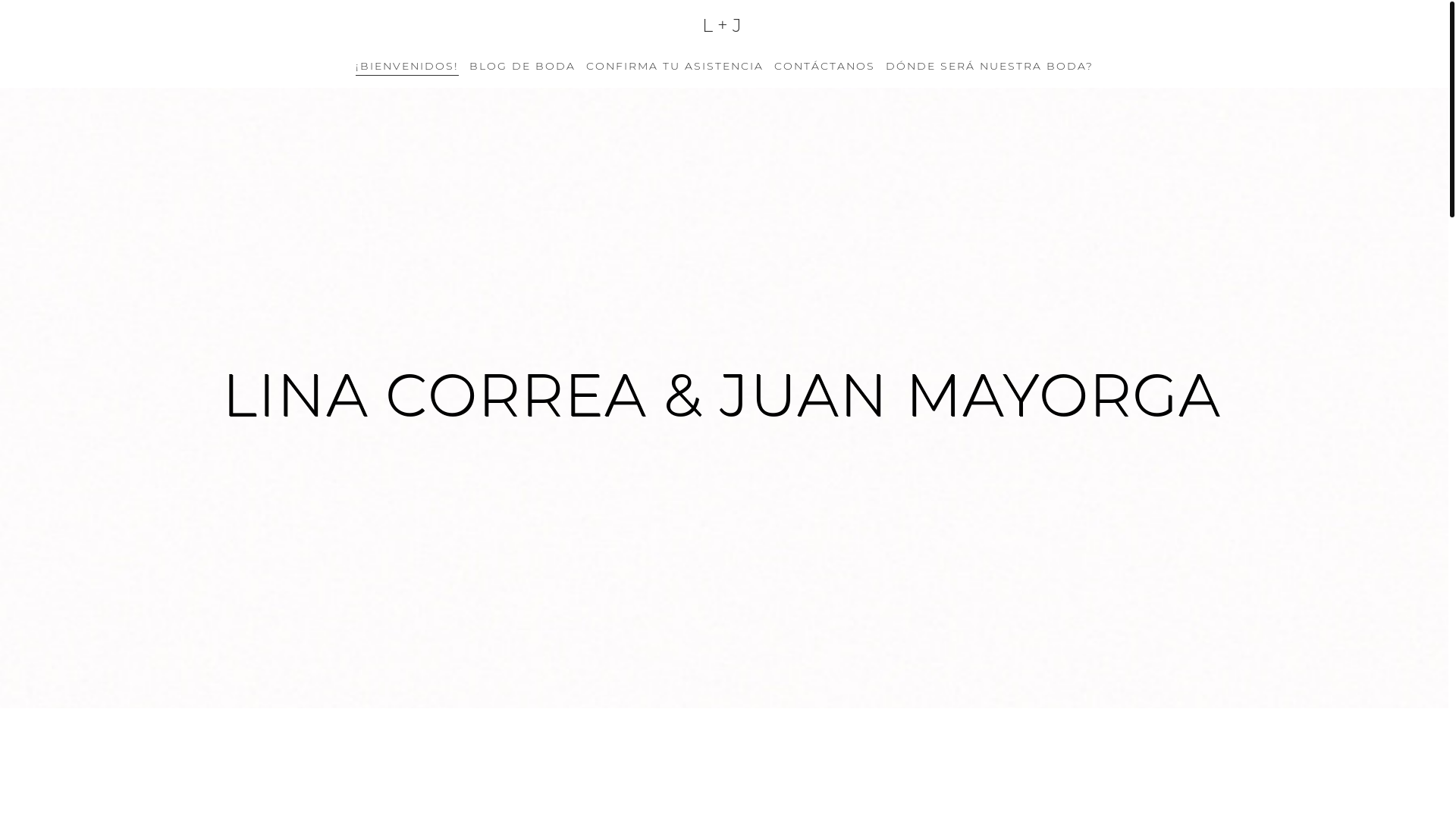 website screenshot of https://itslinaandjuan.com/