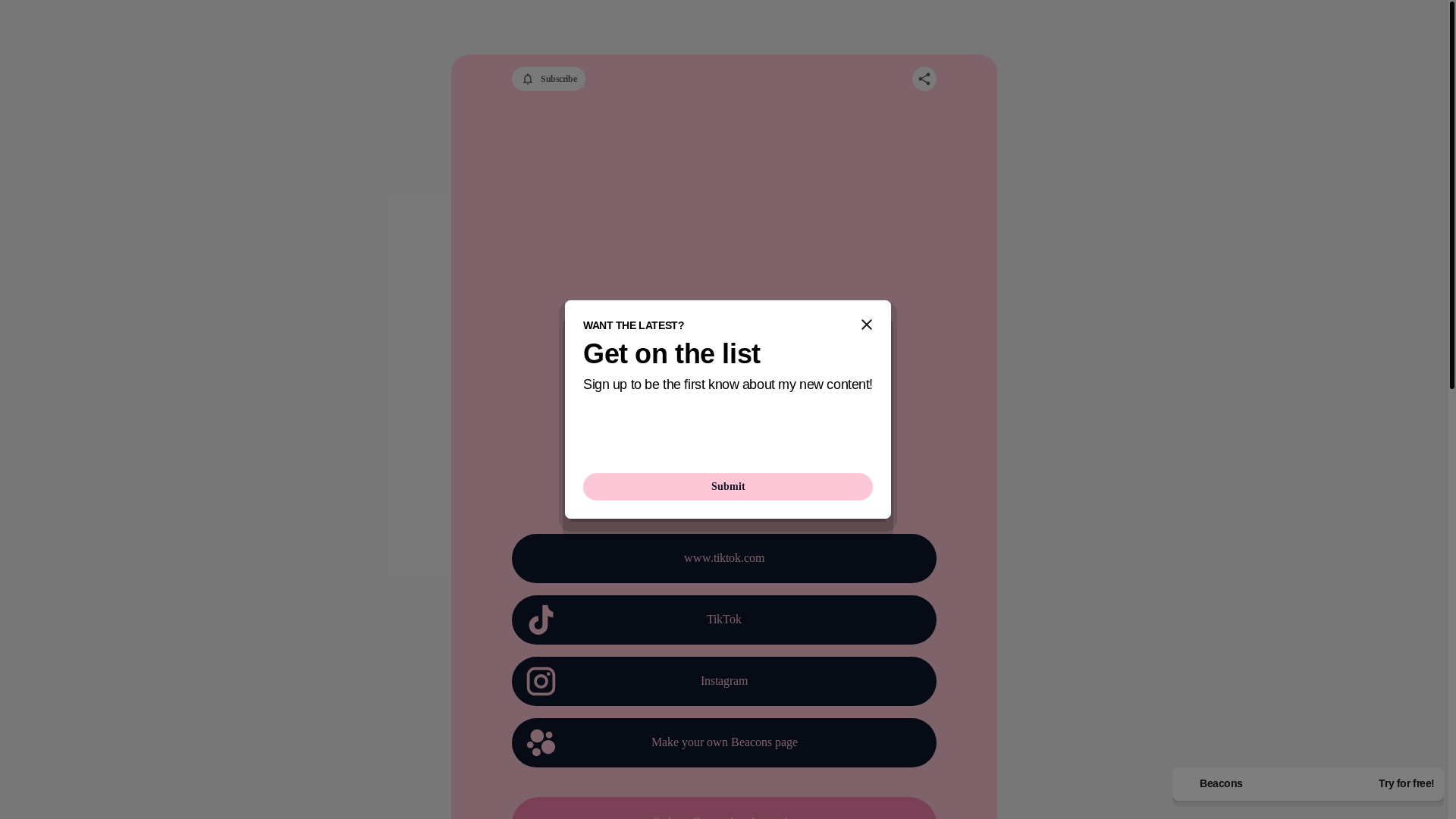 website screenshot of https://justicecain.com/
