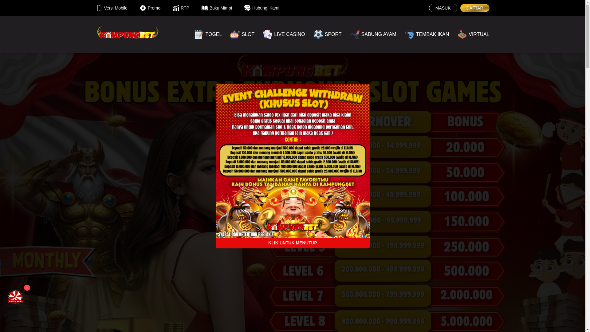 website screenshot of https://kampunghujan.site/
