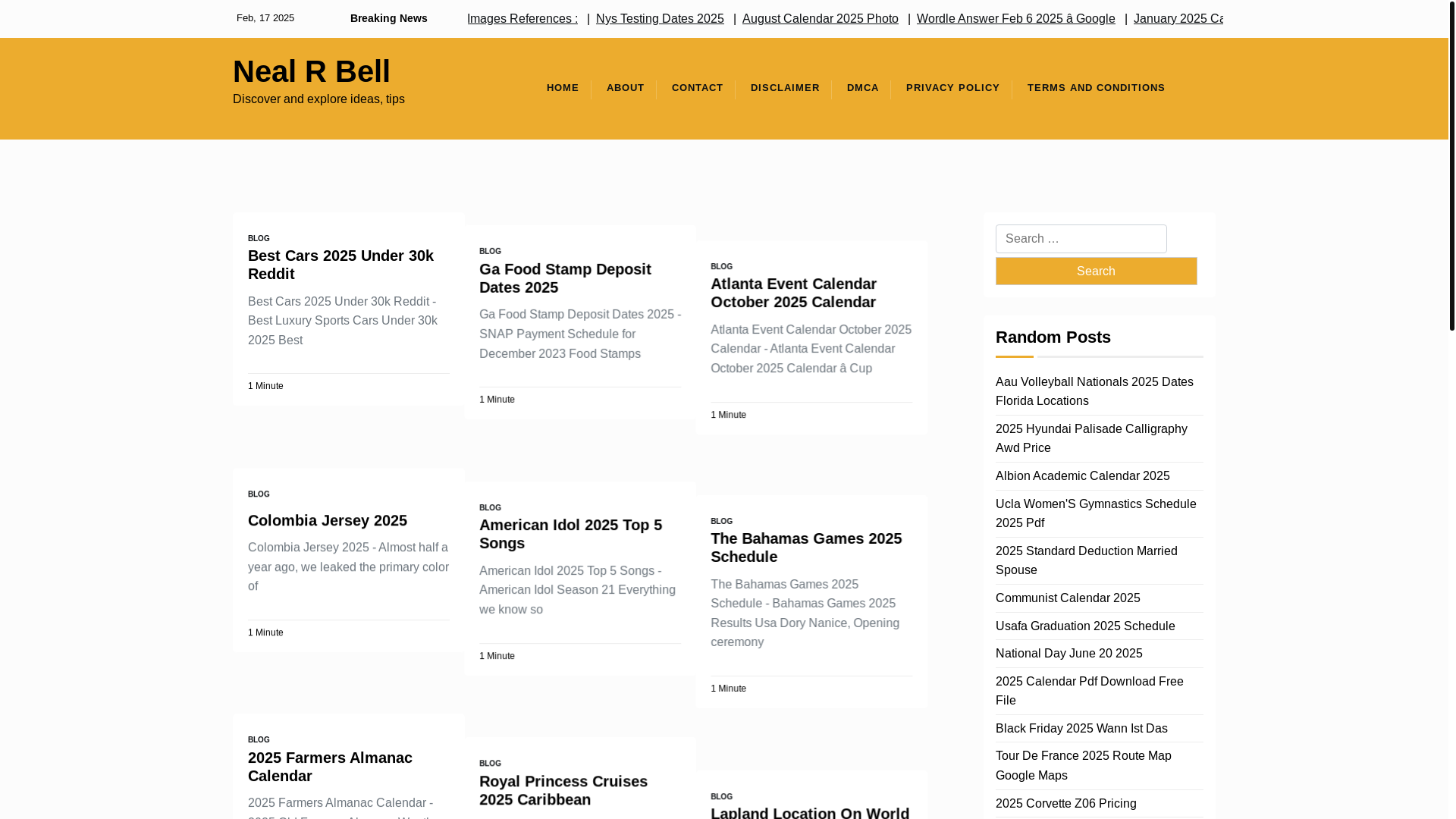 website screenshot of https://nealrbellj.pages.dev/