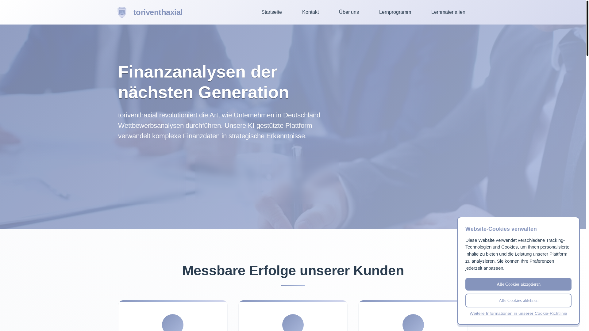website screenshot of https://toriventhaxial.com/