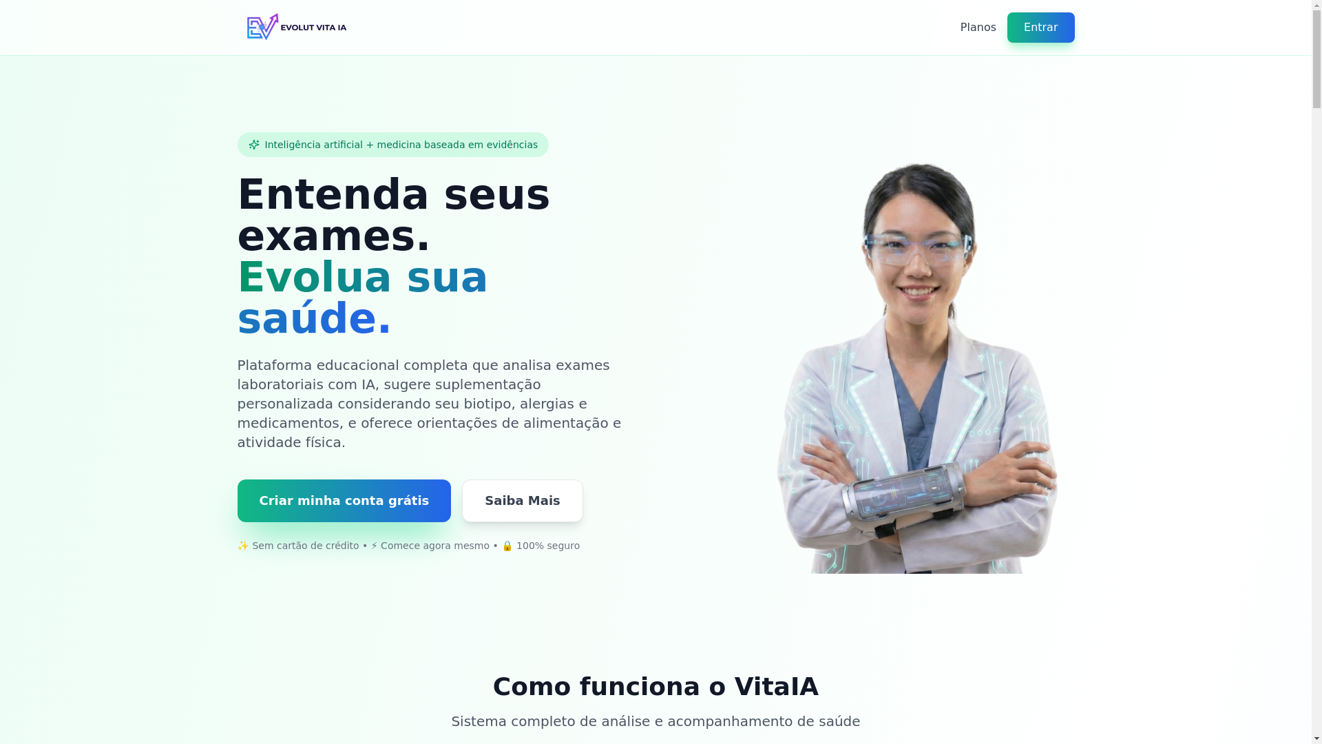 website screenshot of https://evolutvitaia.com/