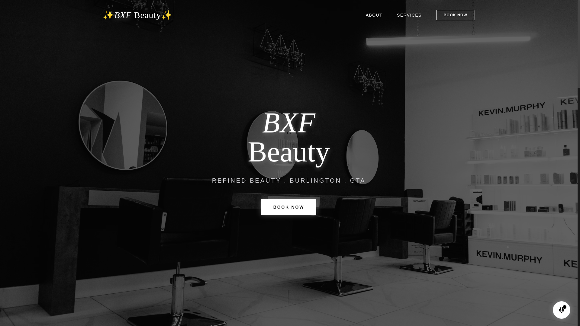 website screenshot of https://bxfbeauty.ca/