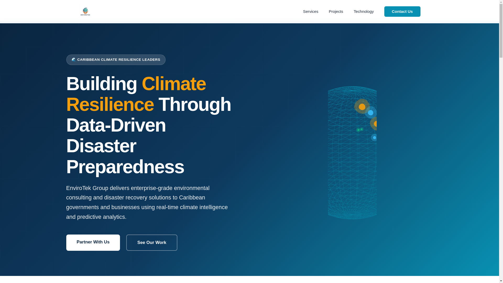 website screenshot of https://envirotekgroup.org/