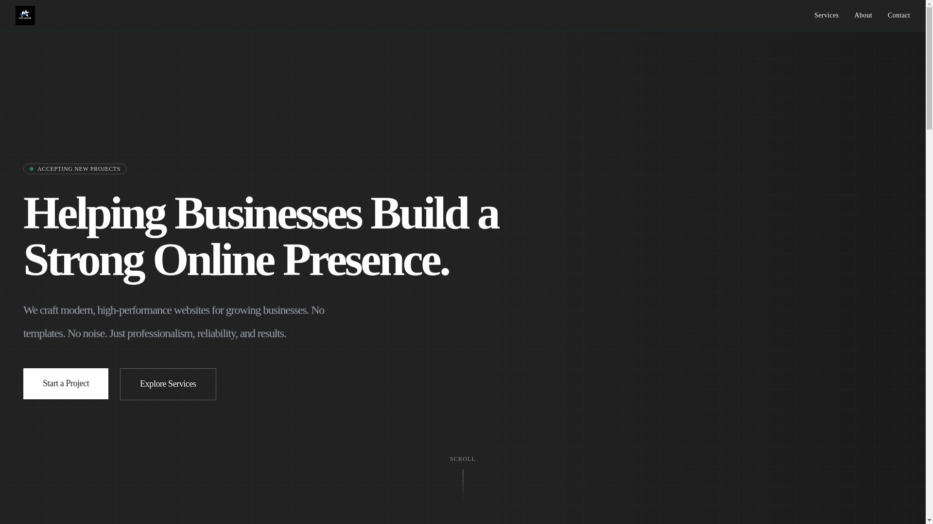 website screenshot of https://northstarrwebco.com/