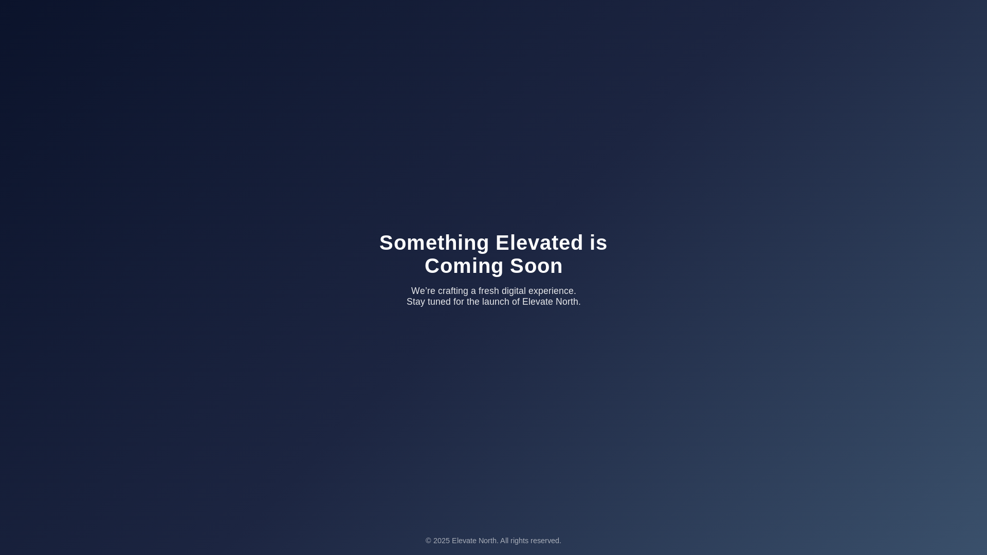 website screenshot of https://elevate-north.pages.dev/