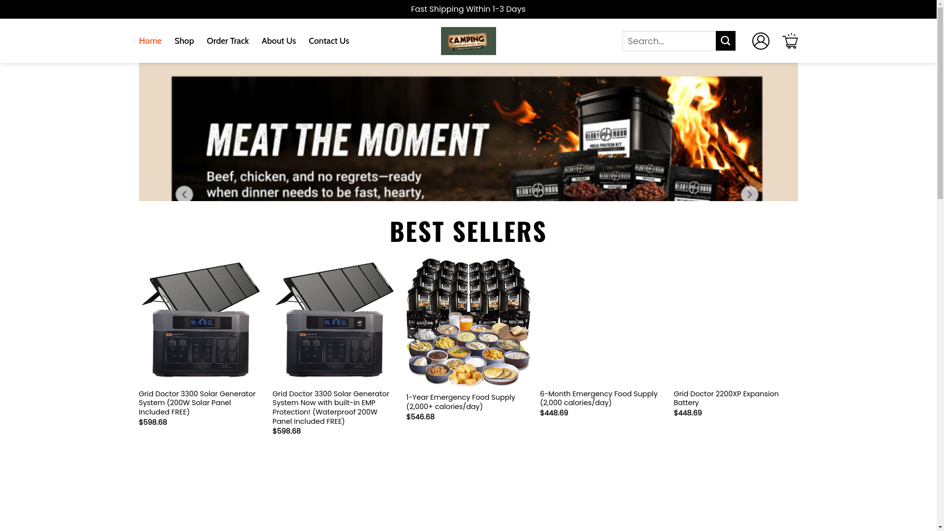 website screenshot of https://ultracampingsurvival.shop/