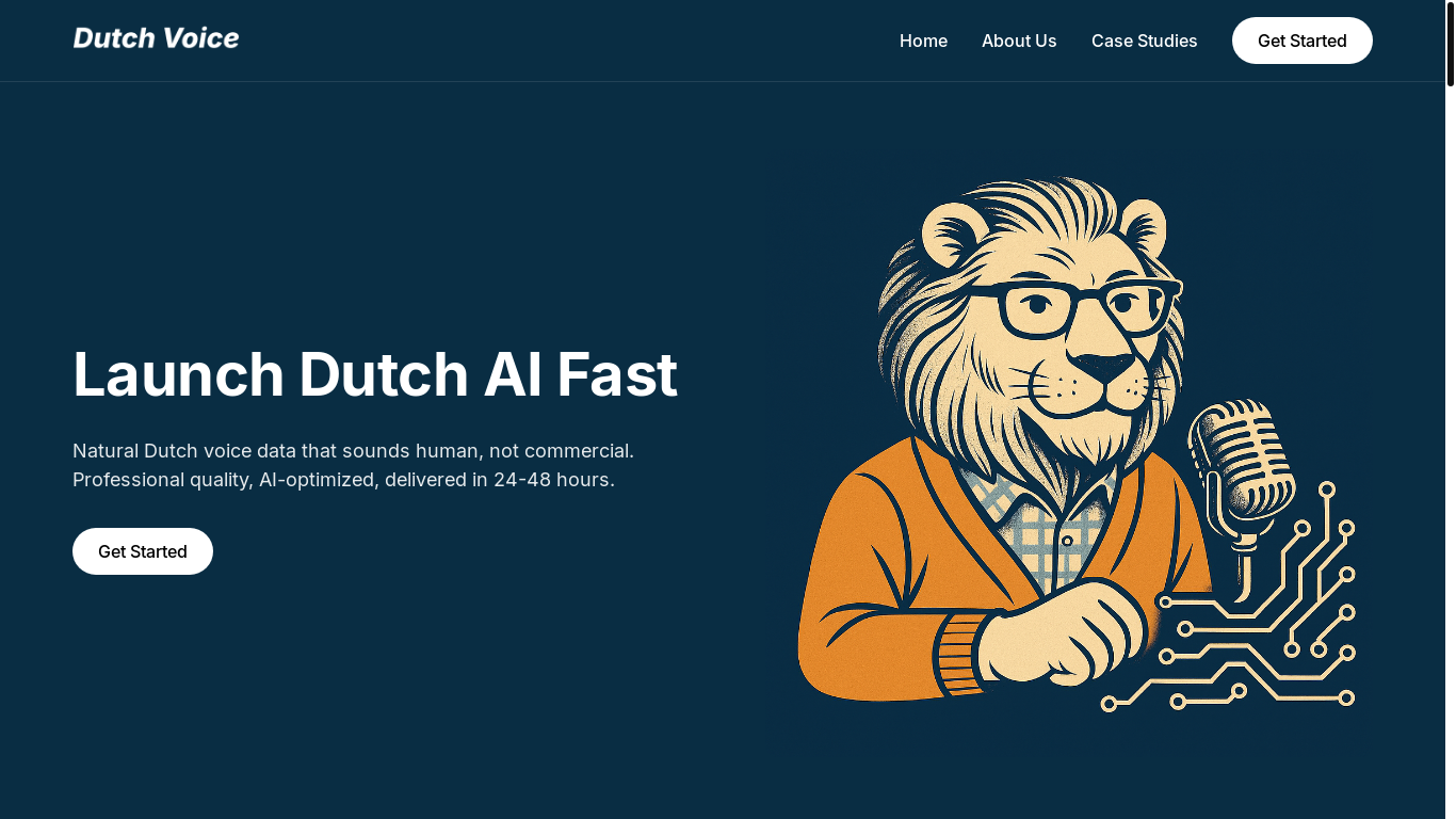 website screenshot of https://dutch-voice.pages.dev/