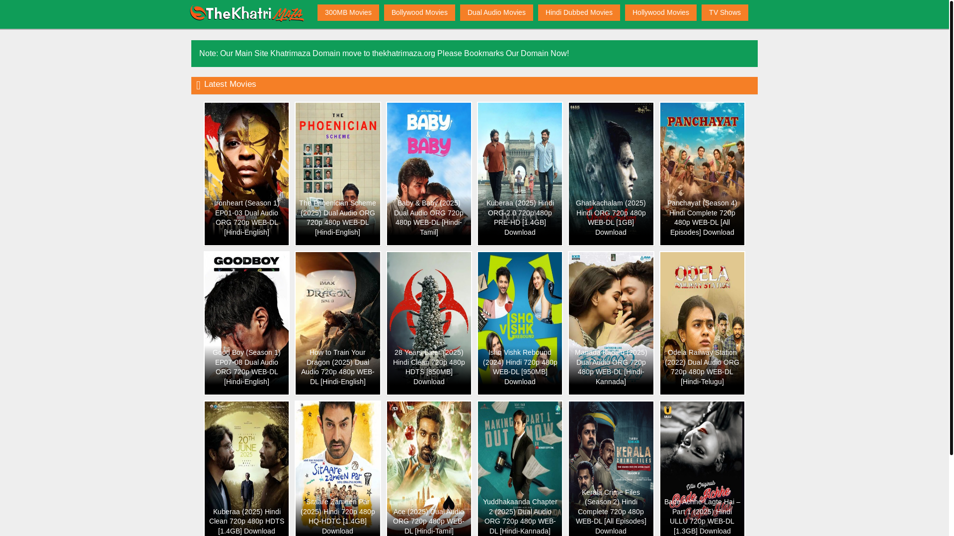 website screenshot of https://thekhatrimaza.bz/