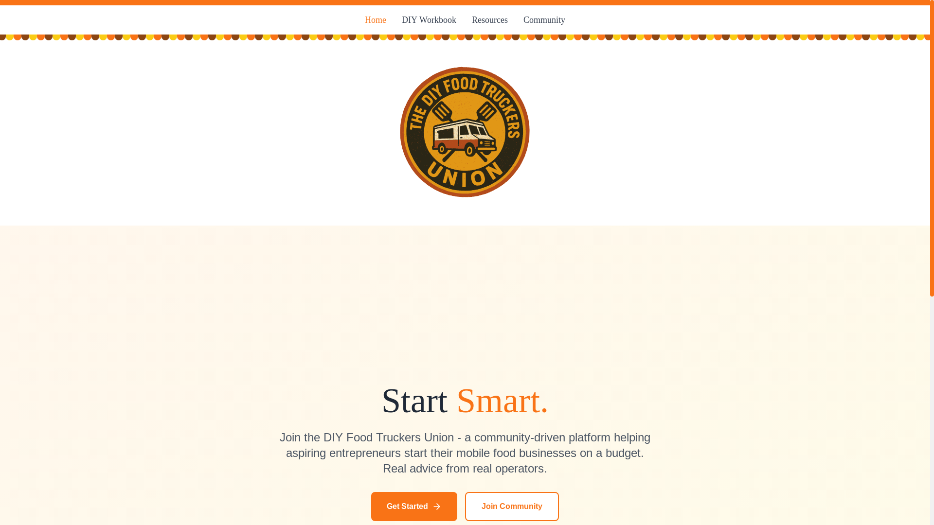 website screenshot of https://diyfoodtruckers.ca/