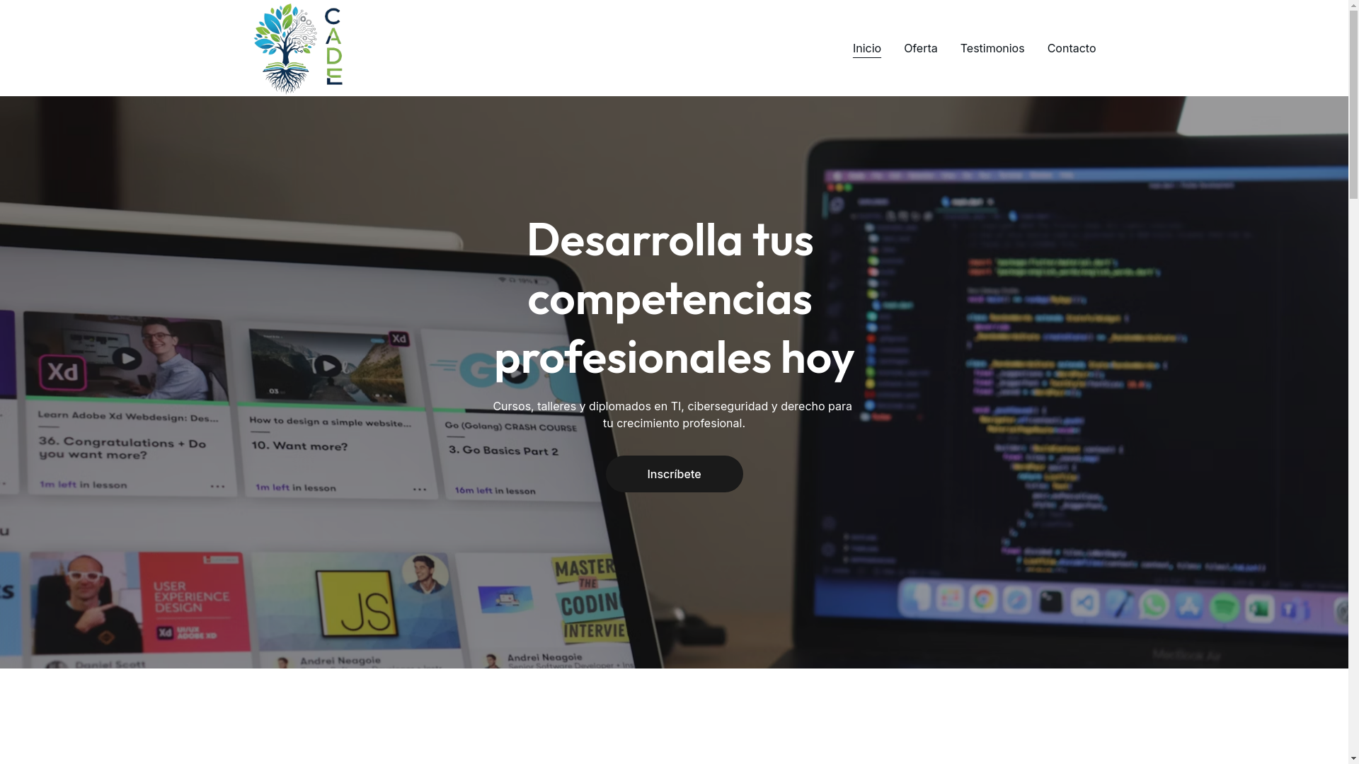 website screenshot of https://centroacademicodedesarrollo.com.mx/