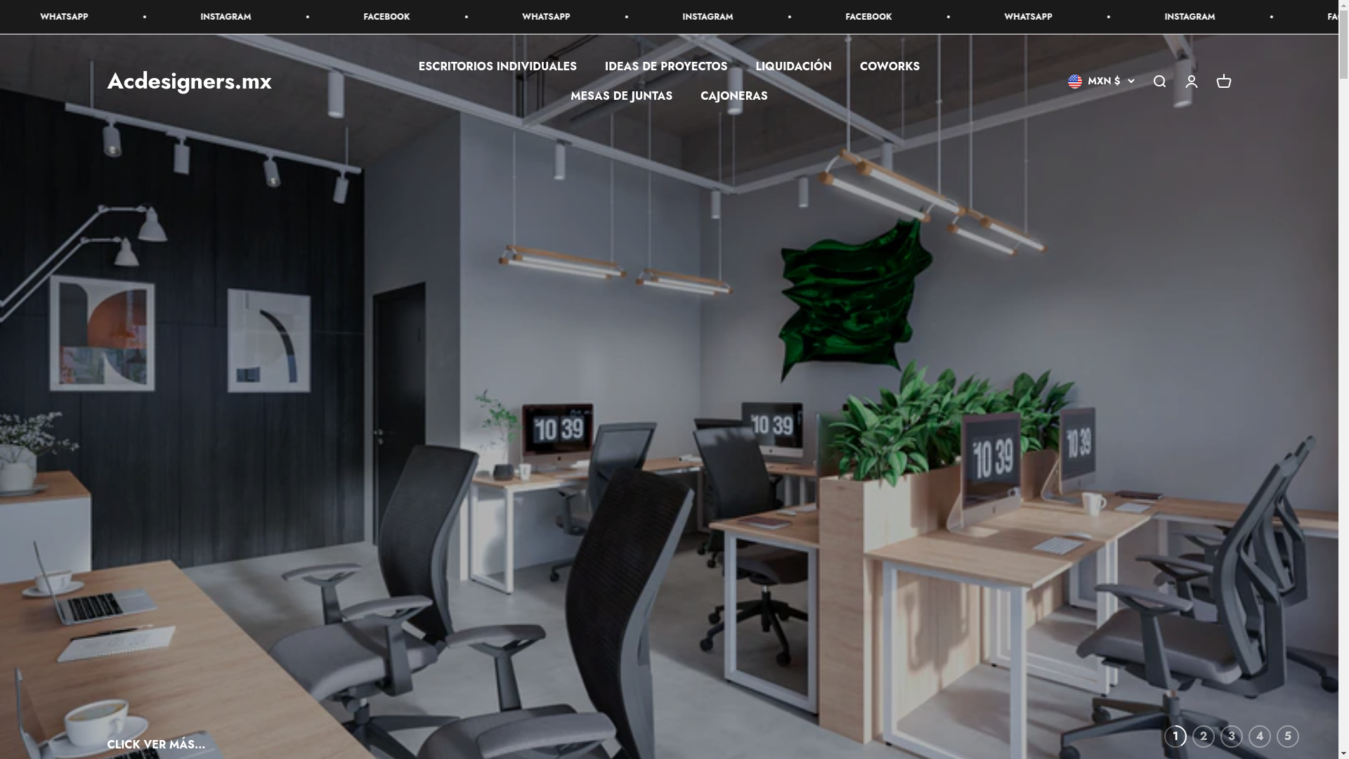 website screenshot of https://acdesigners.store/