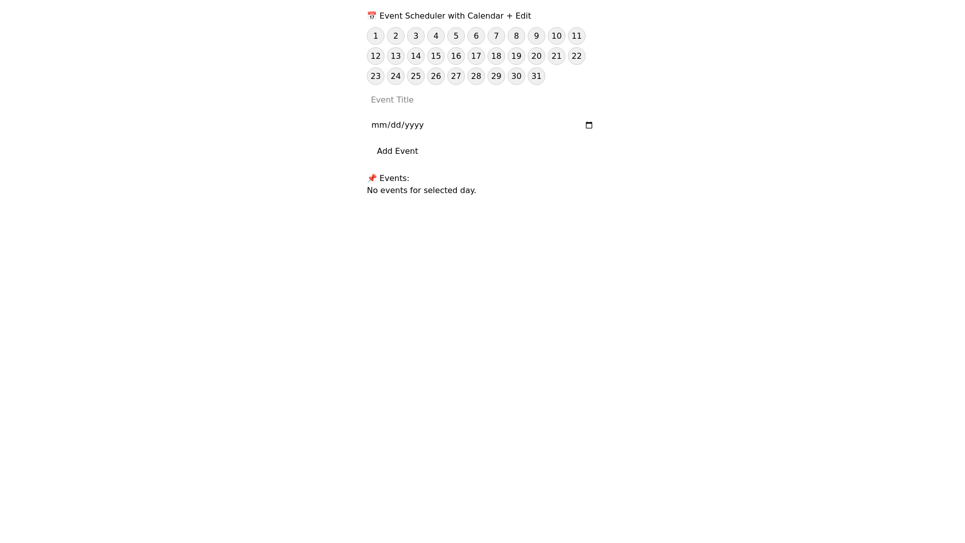 website screenshot of https://event-scheduler.pages.dev/