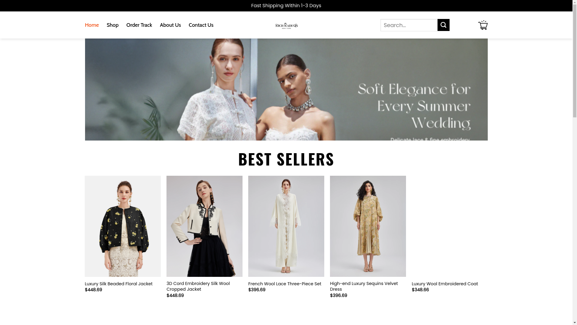 website screenshot of https://therichradiqs.shop/