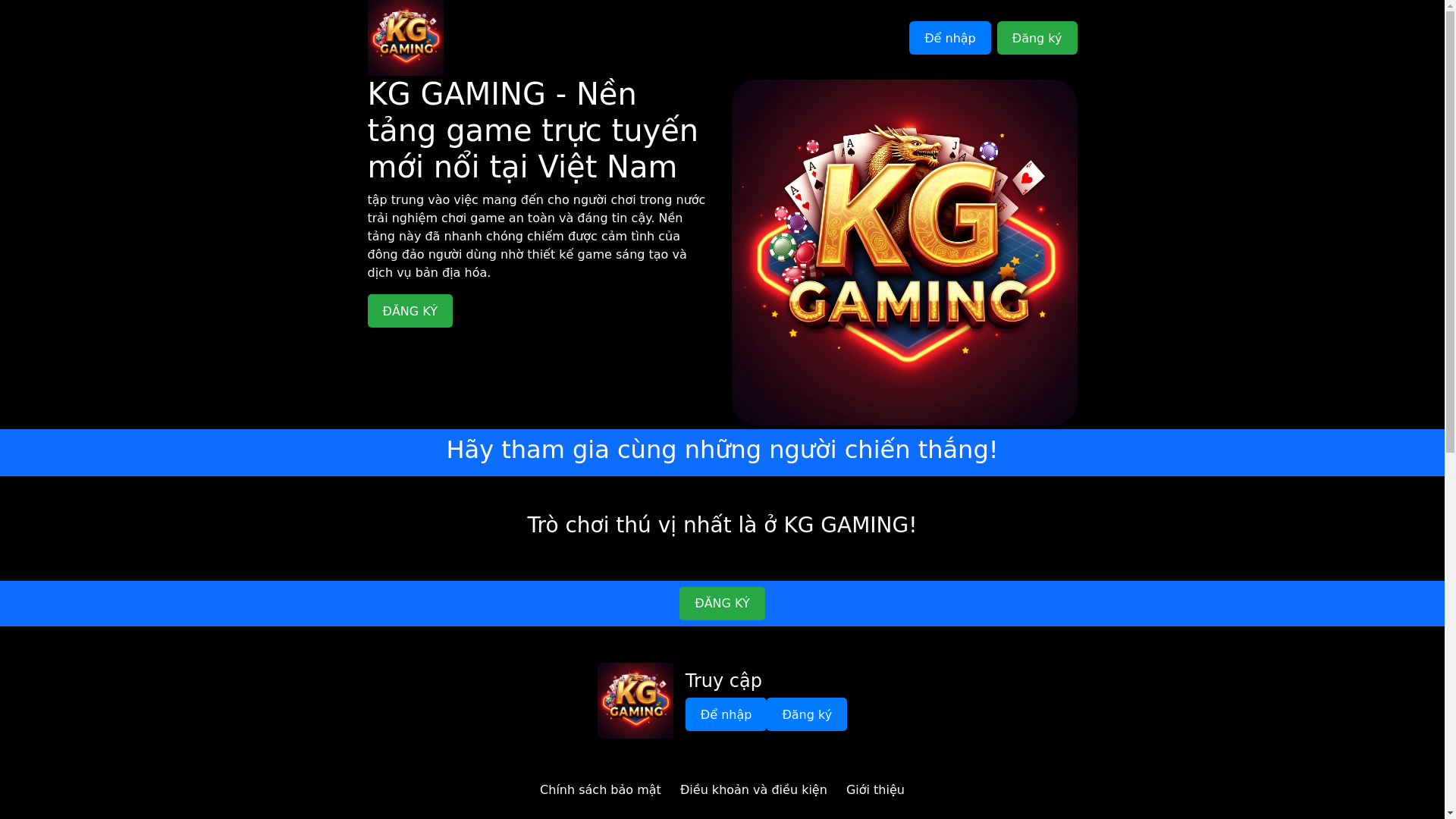 website screenshot of https://kggaming.co/