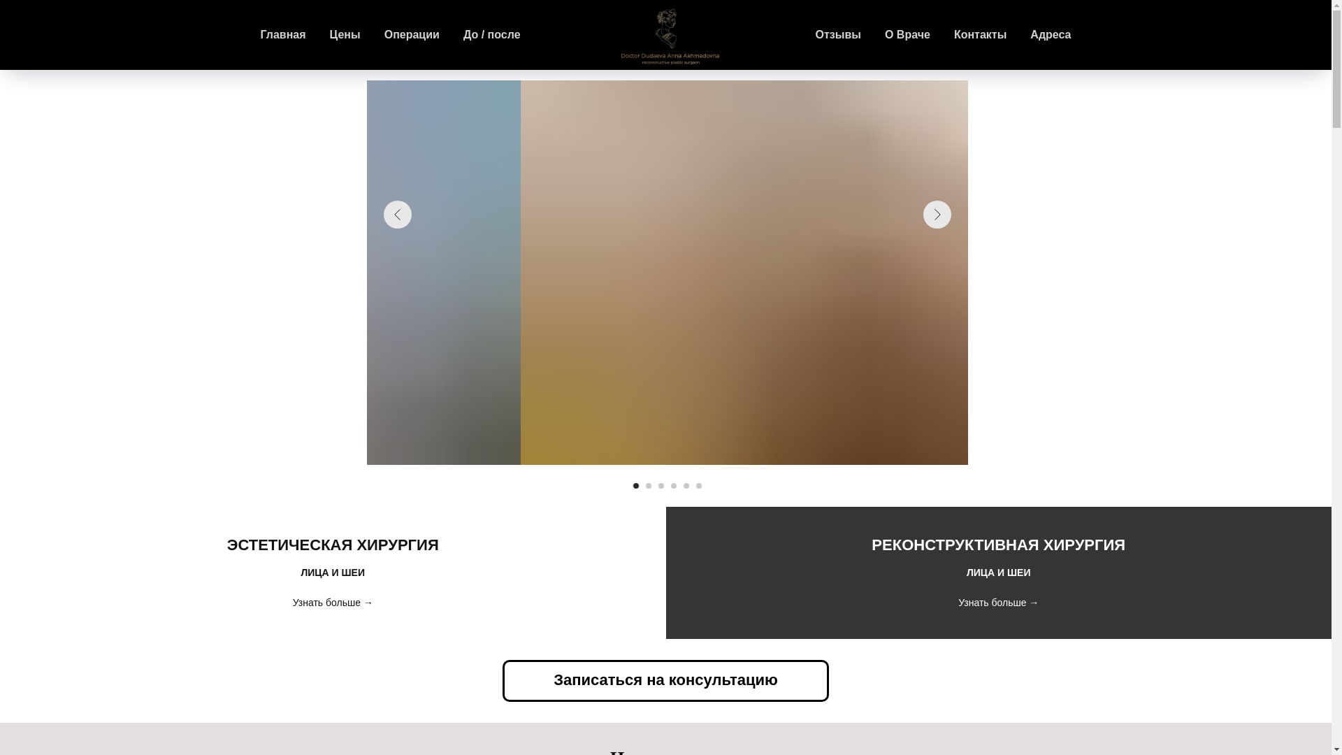 website screenshot of https://dr-dudaeva.ru/
