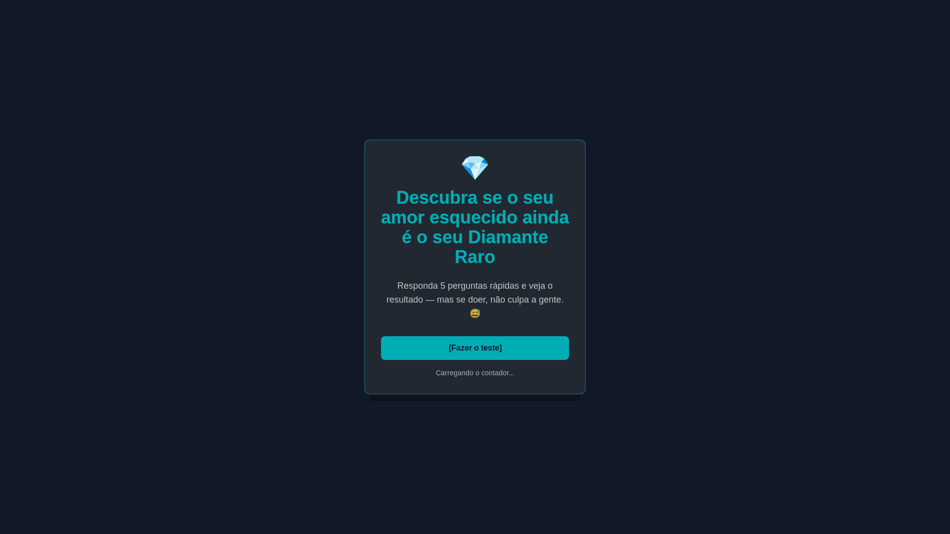 website screenshot of https://testediamante.pages.dev/
