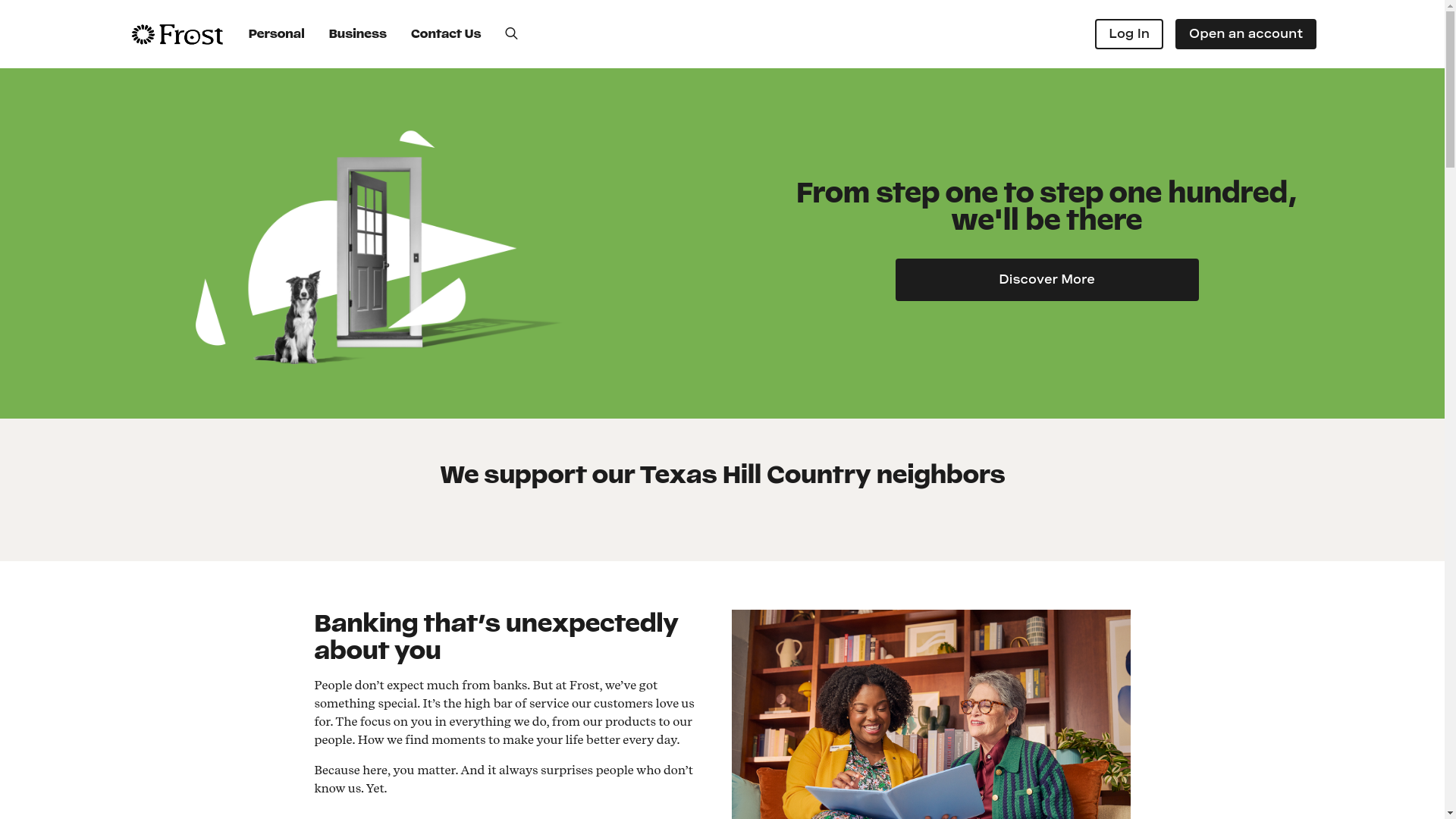 website screenshot of https://frostybnk.com/