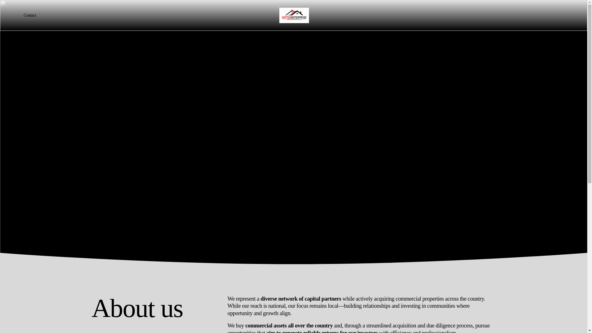 website screenshot of https://giotekenterprises.com/