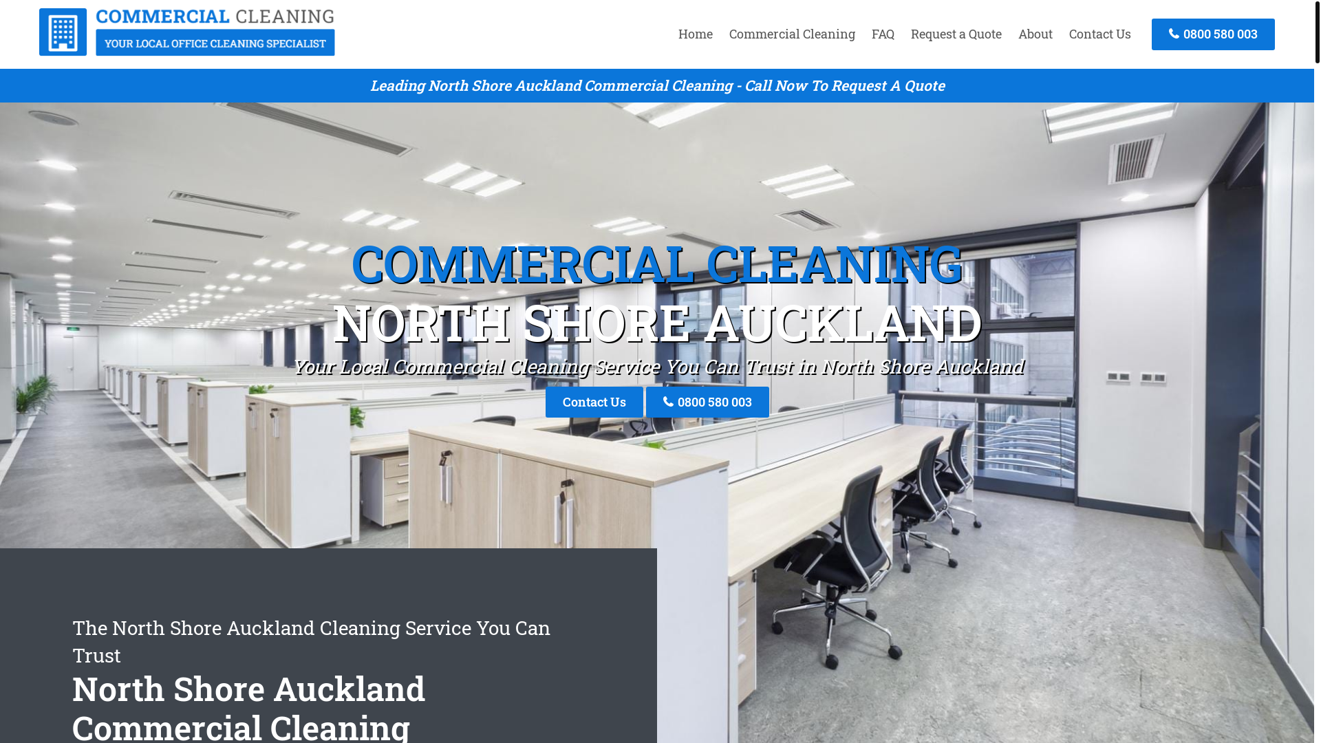 website screenshot of https://commercialcleaningnorthshore-nz.pages.dev/