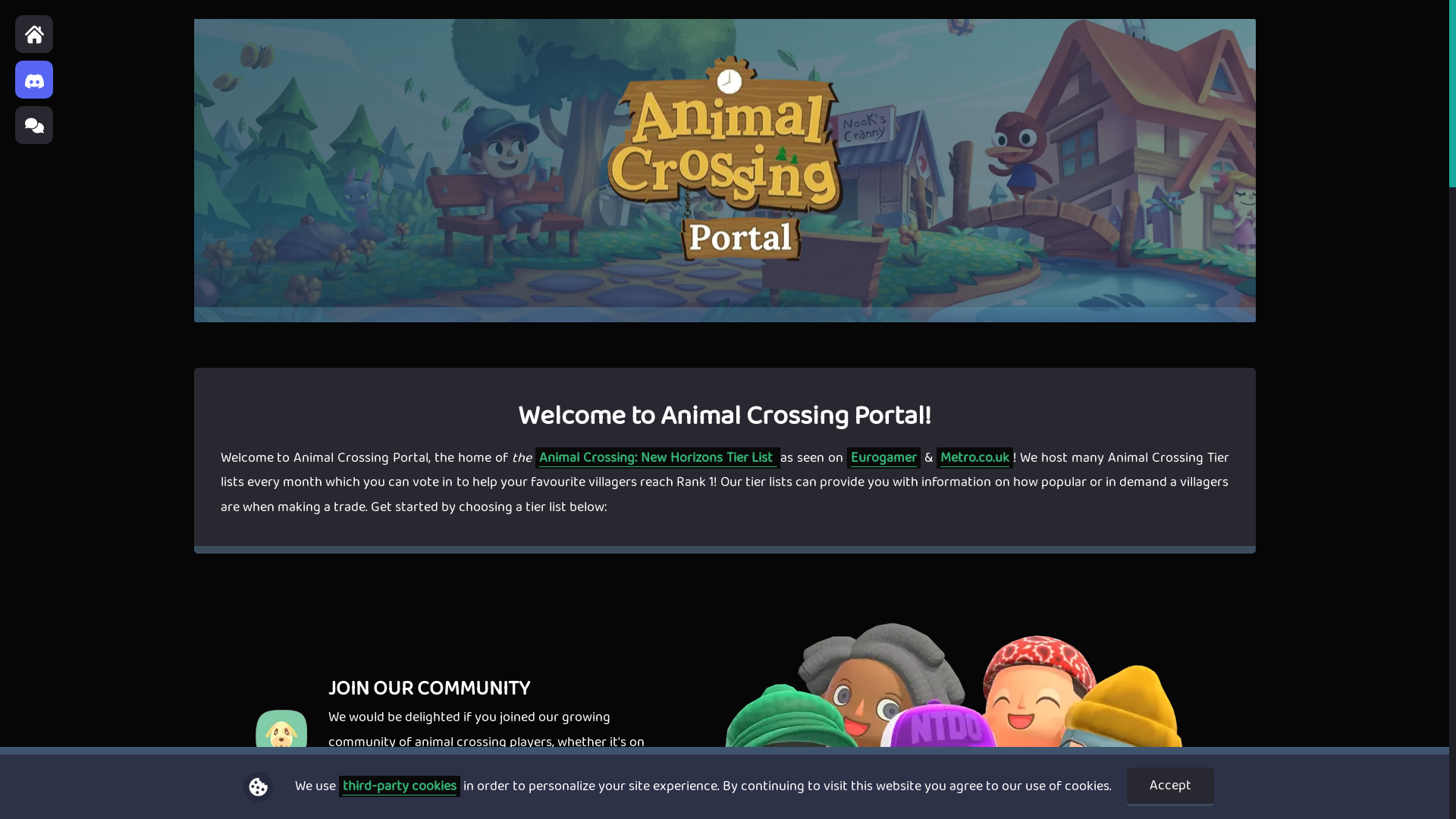 website screenshot of https://www-animalcrossingportal-com.pages.dev/