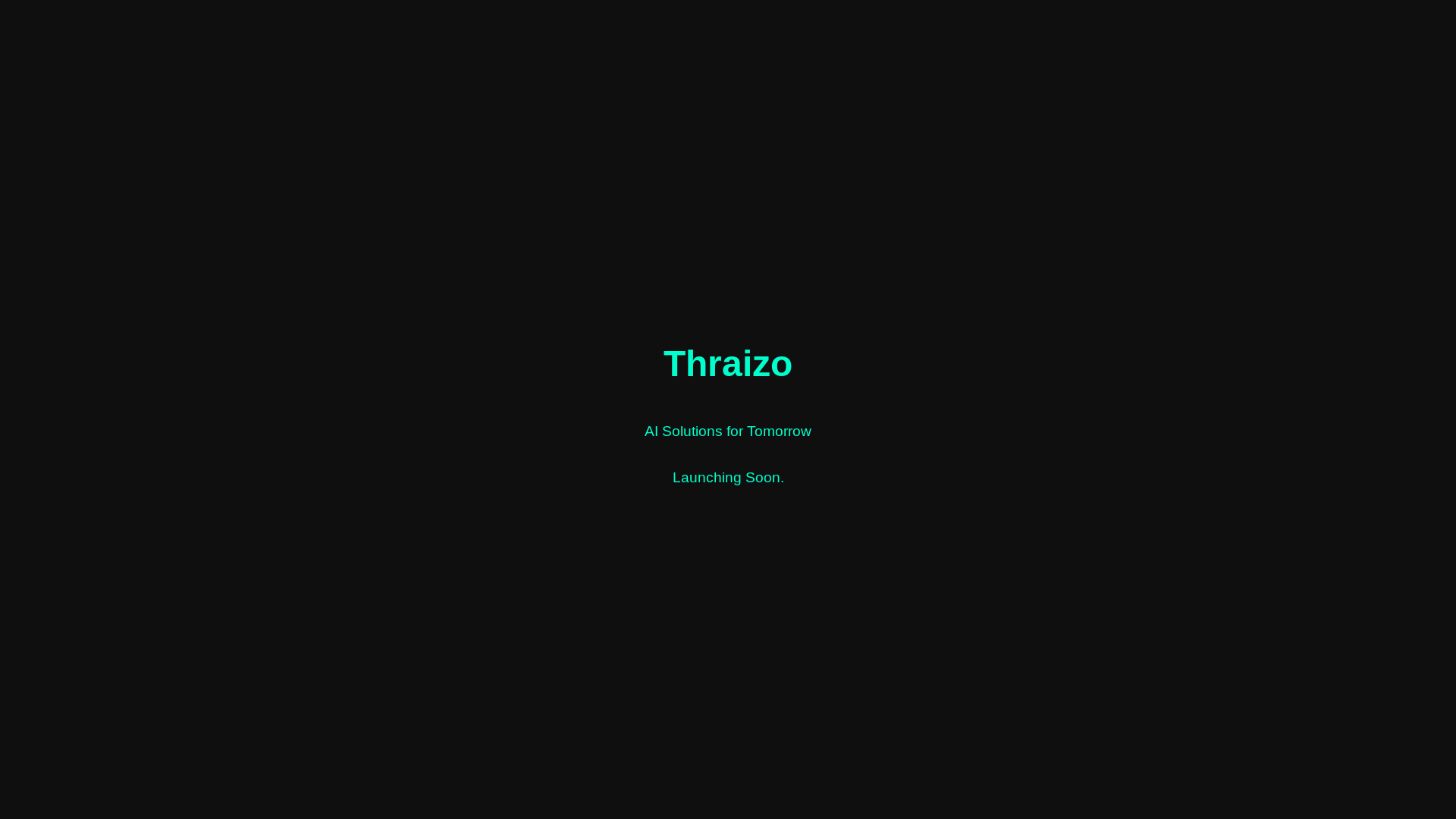 website screenshot of https://thraizo.pages.dev/