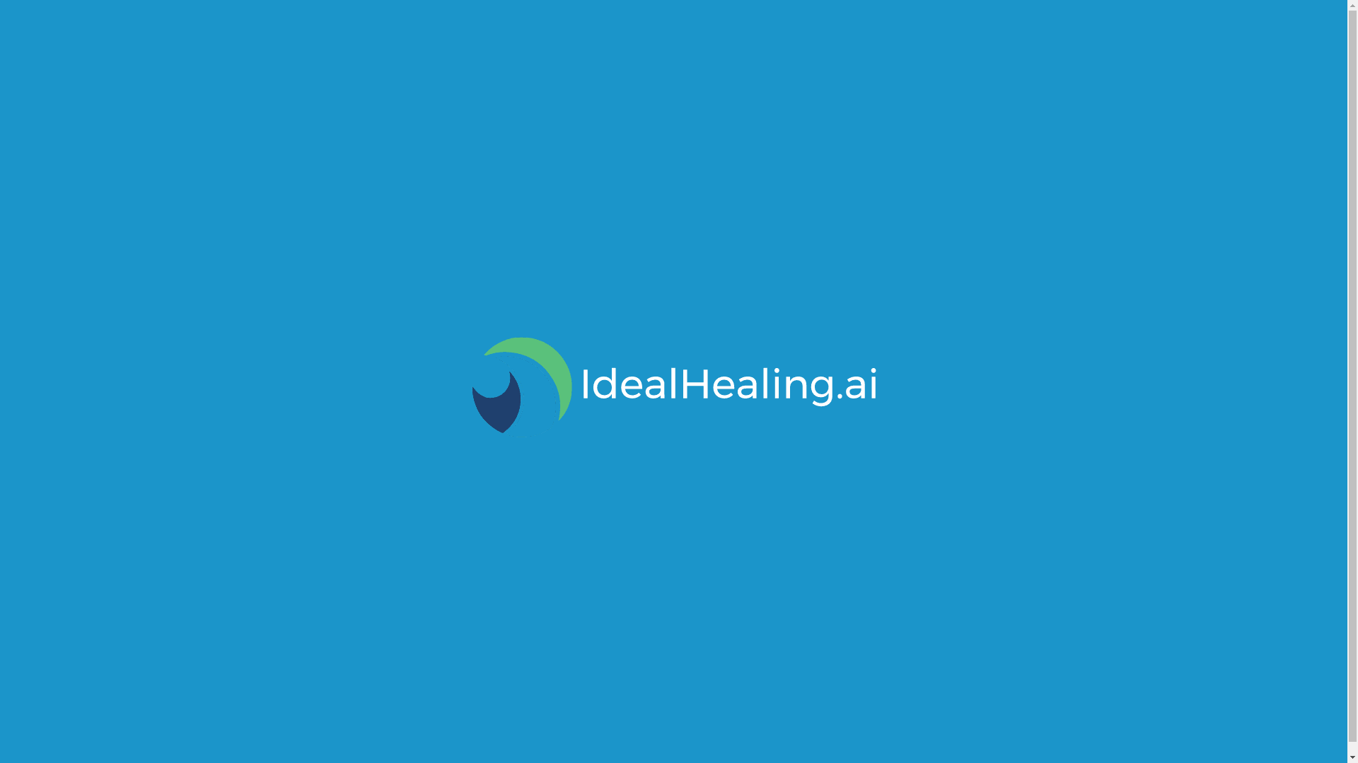 website screenshot of https://idealhealing.ai/